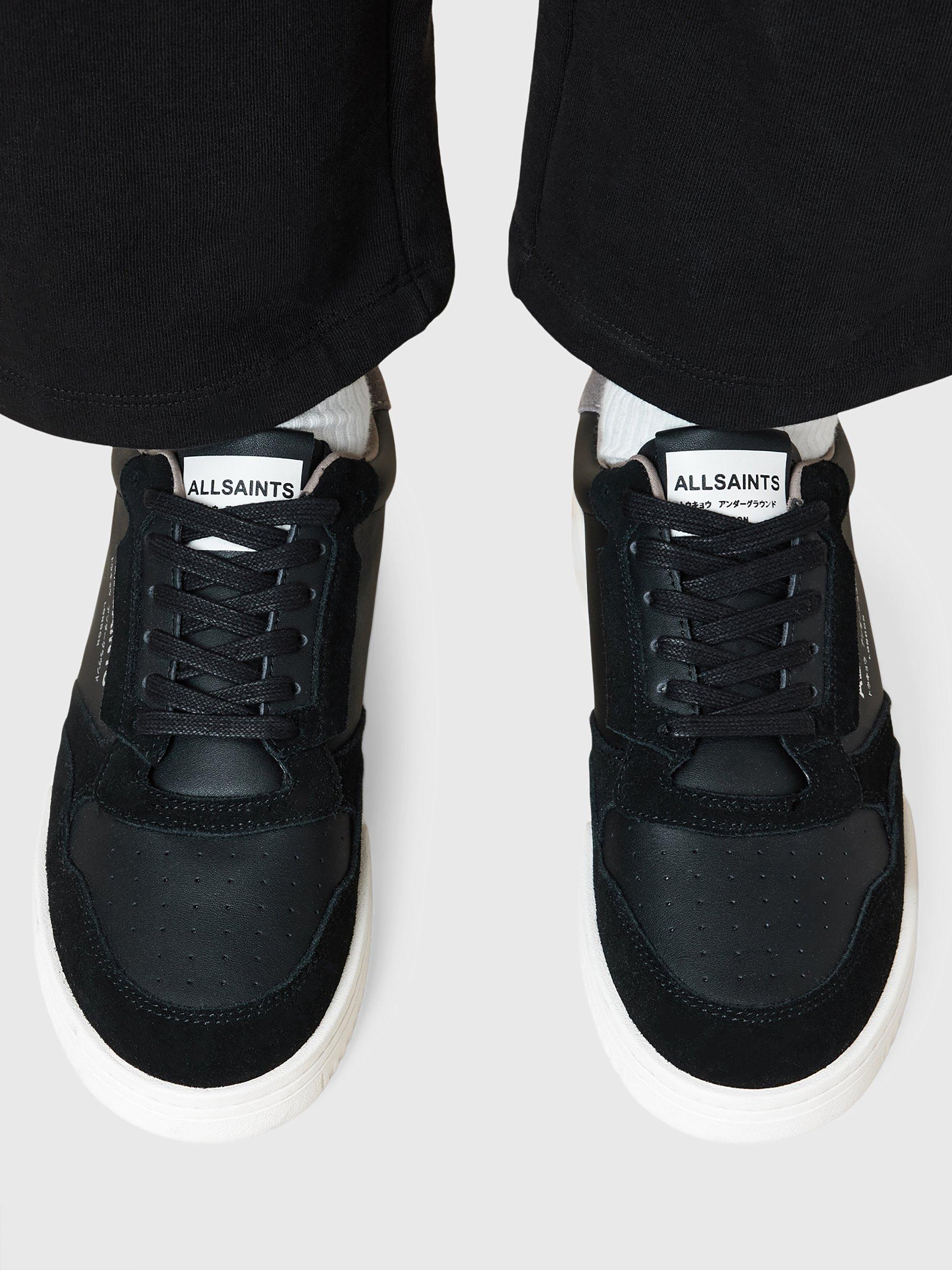 Product image 4 of 5, which shows AllSaints Regan Low Top Trainers, Black/Multi, EU44