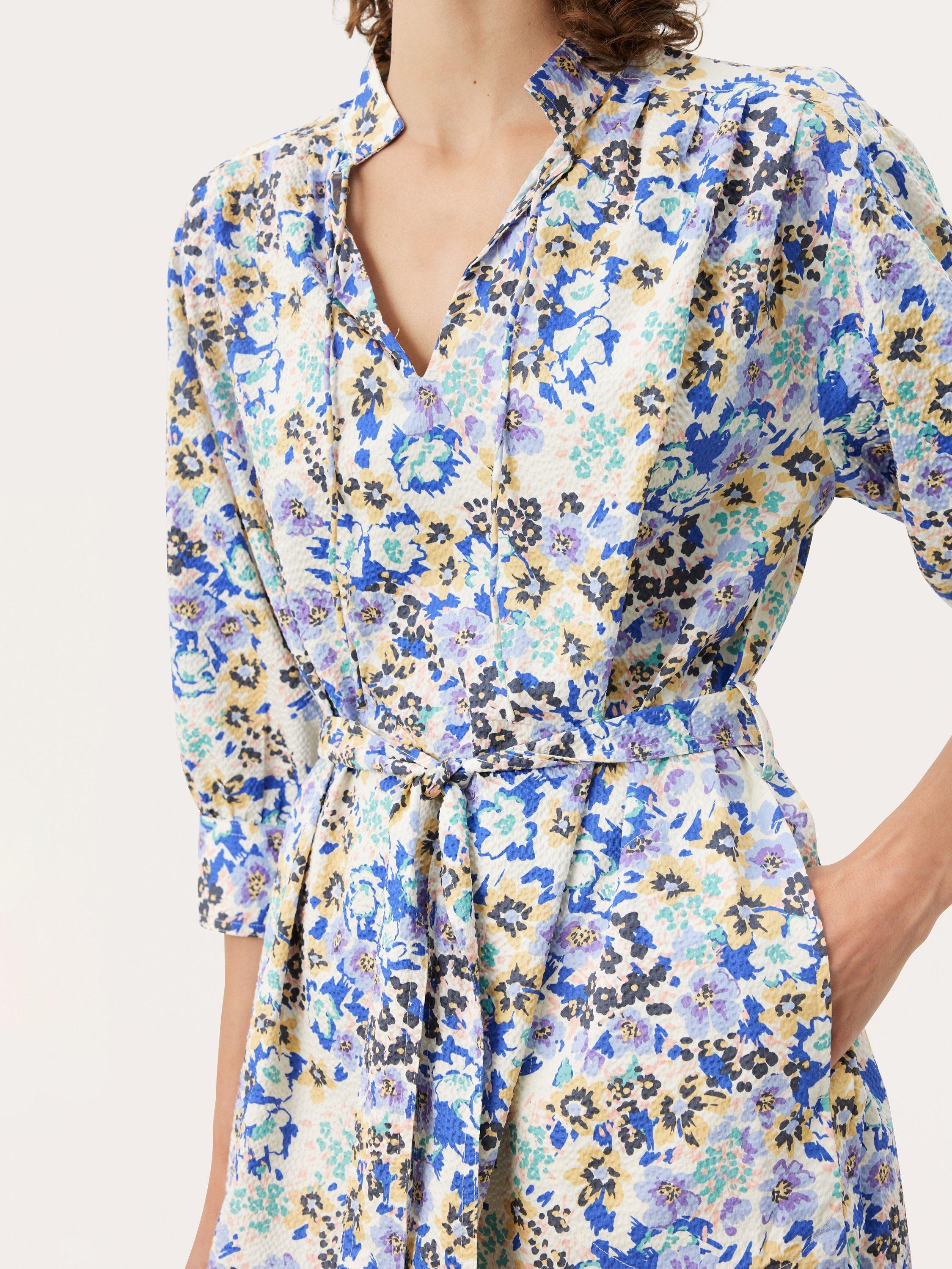 Product image 4 of 6, which shows Part Two Ena Floral Dress, Blue/Multi, 8