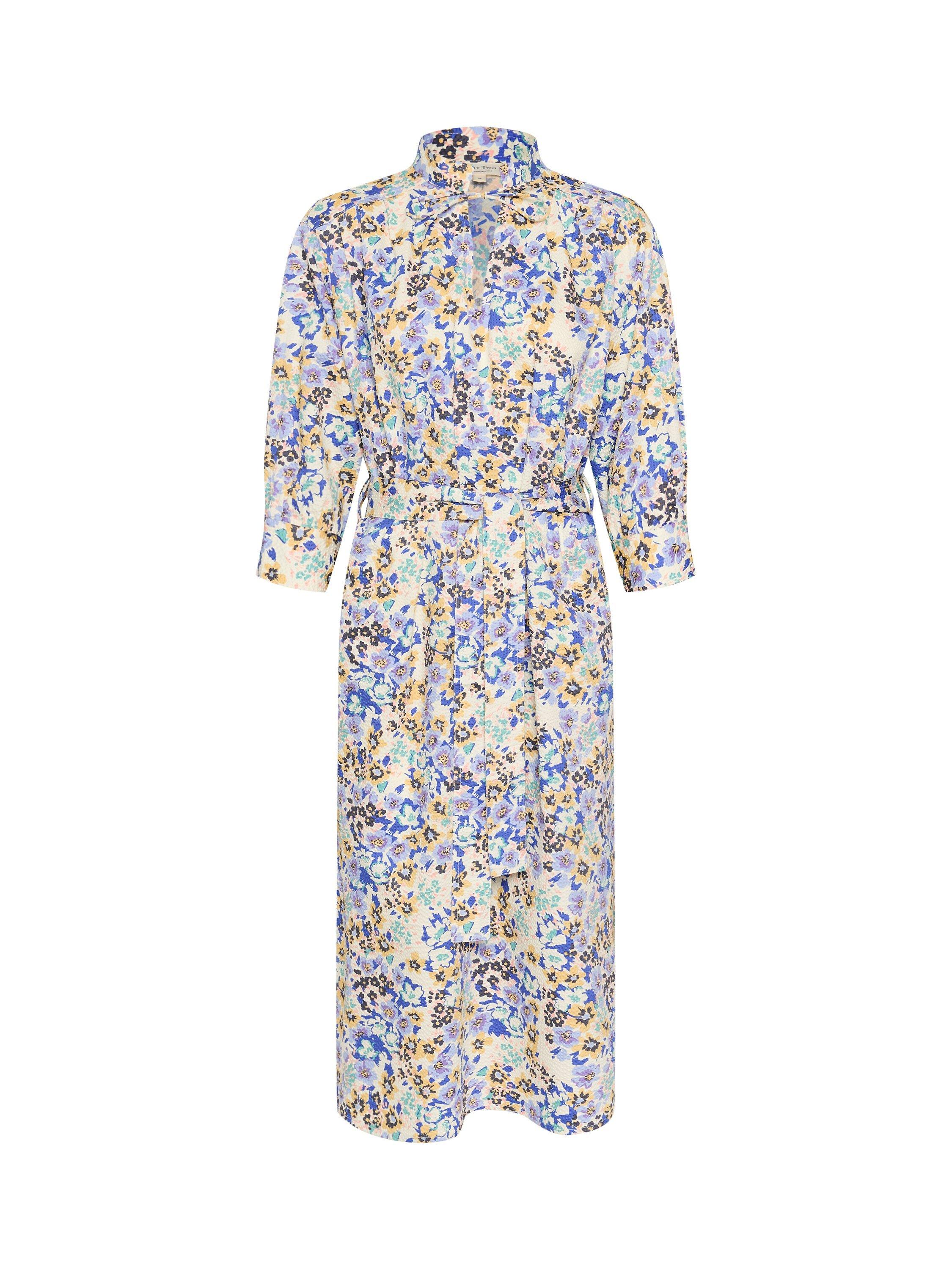 Product image 5 of 6, which shows Part Two Ena Floral Dress, Blue/Multi, 8