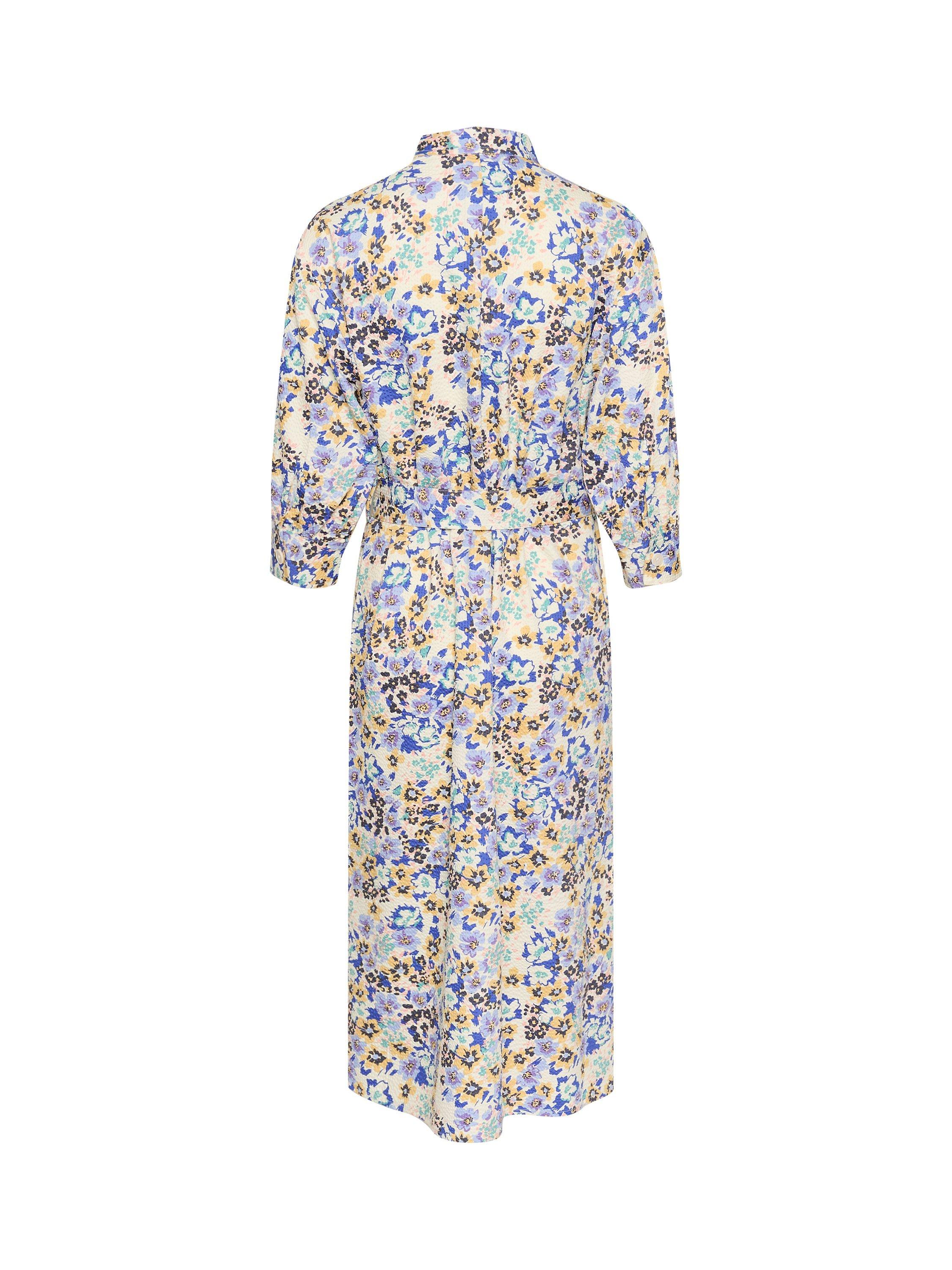 Product image 6 of 6, which shows Part Two Ena Floral Dress, Blue/Multi, 8