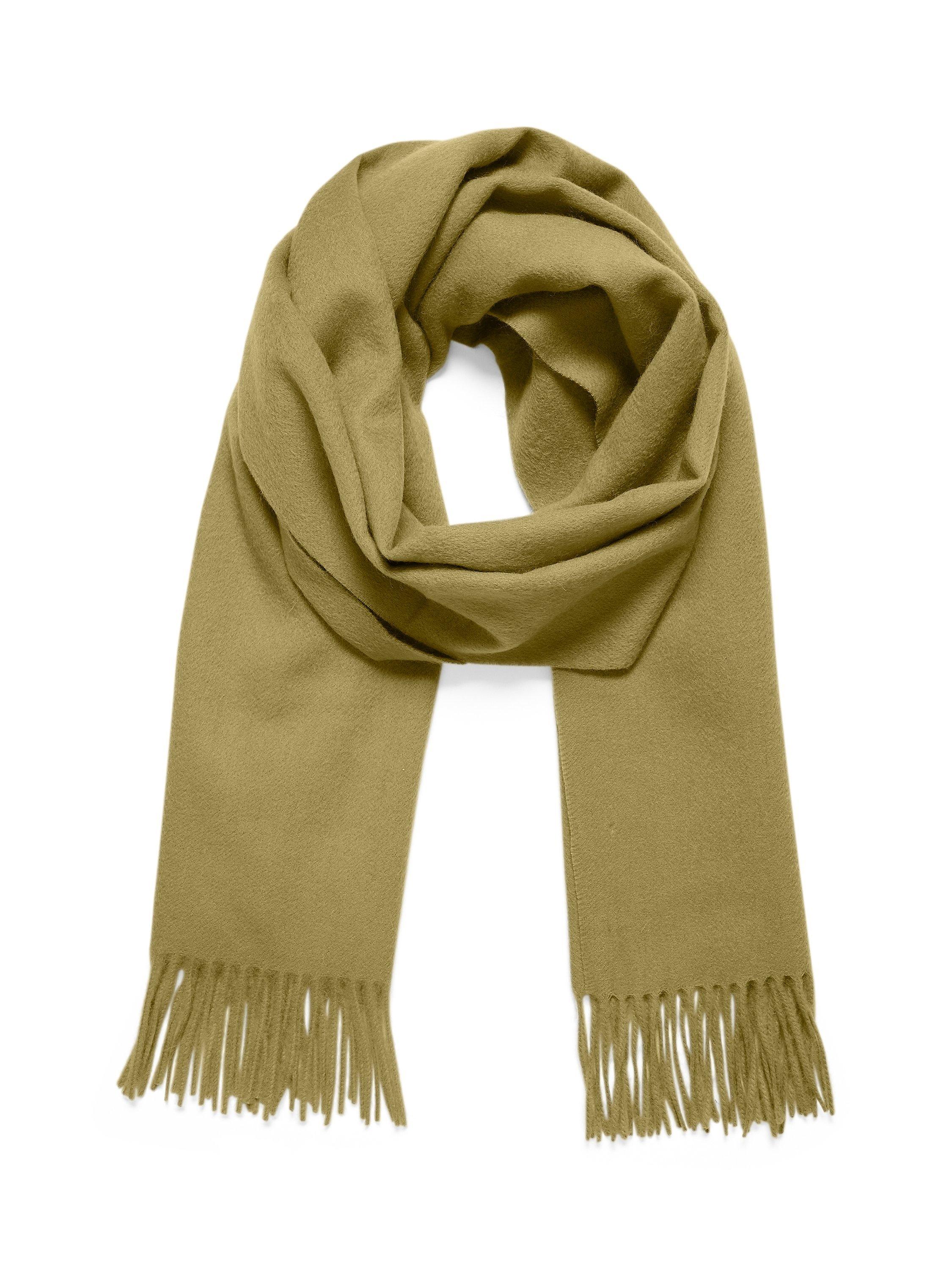 Product image 1 of 3, which shows Part Two Kita Wool Scarf, Green Moss, One Size