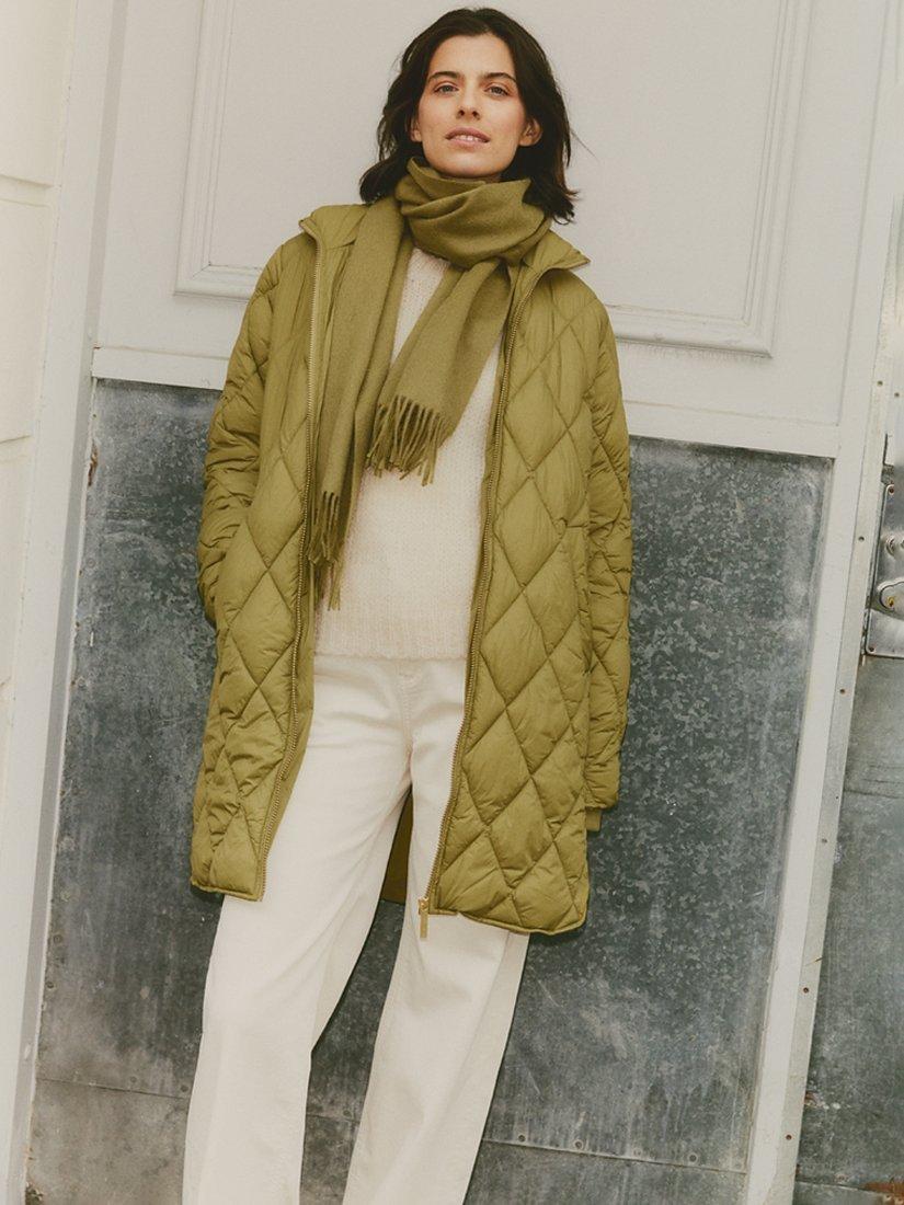 Product image 3 of 3, which shows Part Two Kita Wool Scarf, Green Moss, One Size