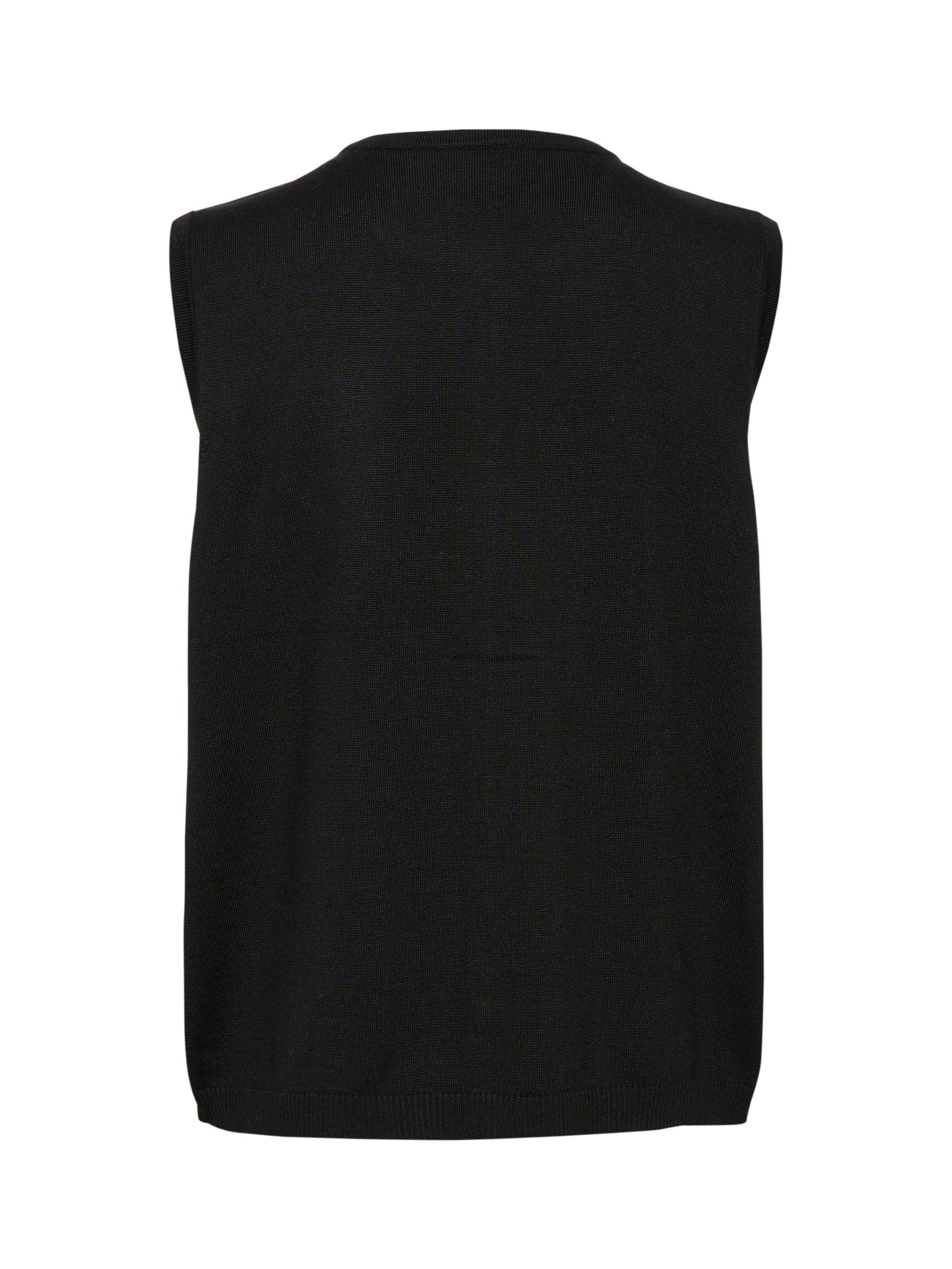 Product image 5 of 5, which shows Saint Tropez Mila Vest Cardigan, Black, S