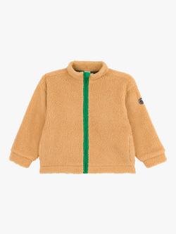 Petit Bateau Kids' Sherpa Teddy Coat, Beige, Beige