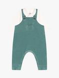 Petit Bateau Baby Dungarees Bodysuit, Brut Green