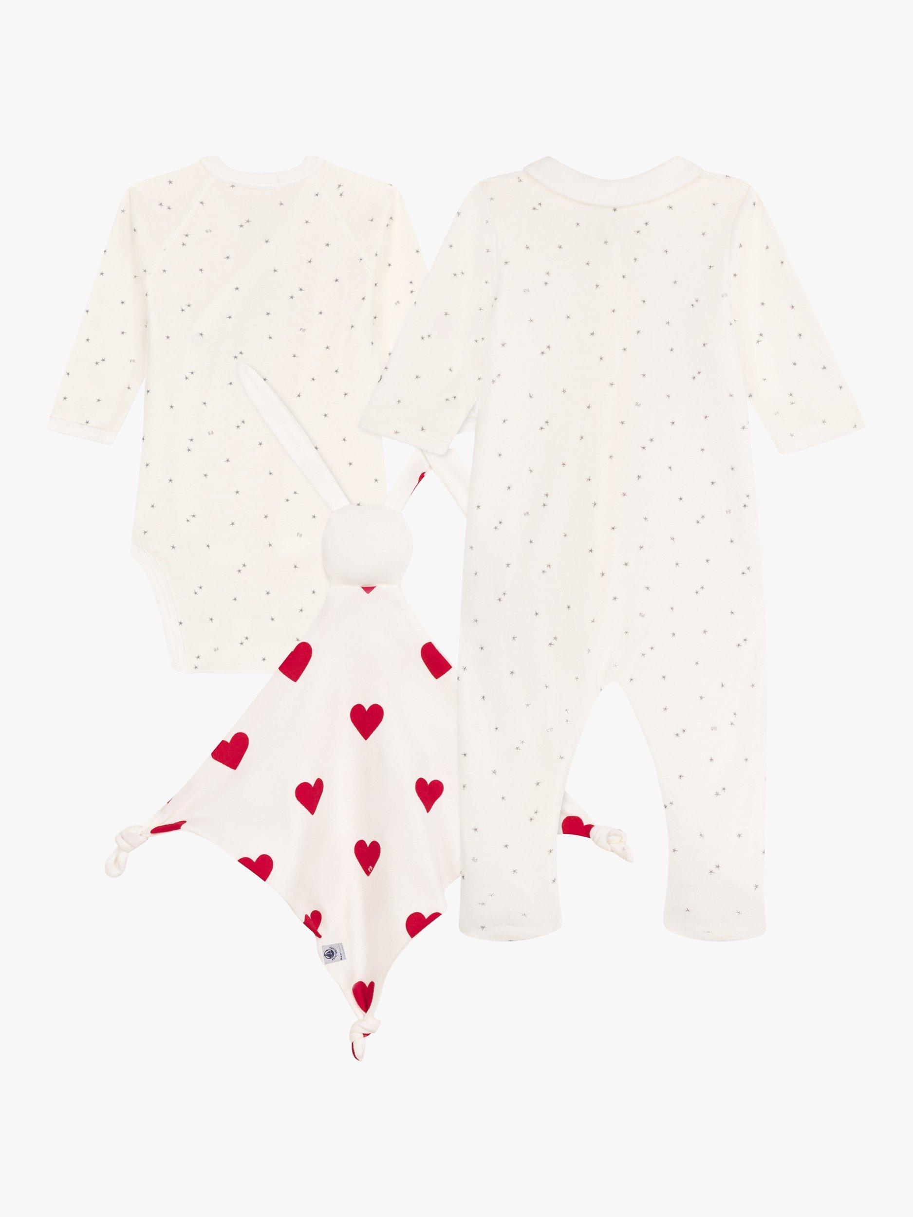 Product image 2 of 4, which shows Petit Bateau Baby 3 Piece Gift Set, White/Multi, 3 months
