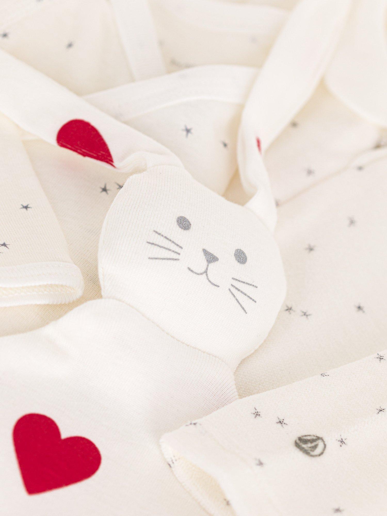 Product image 3 of 4, which shows Petit Bateau Baby 3 Piece Gift Set, White/Multi, 3 months