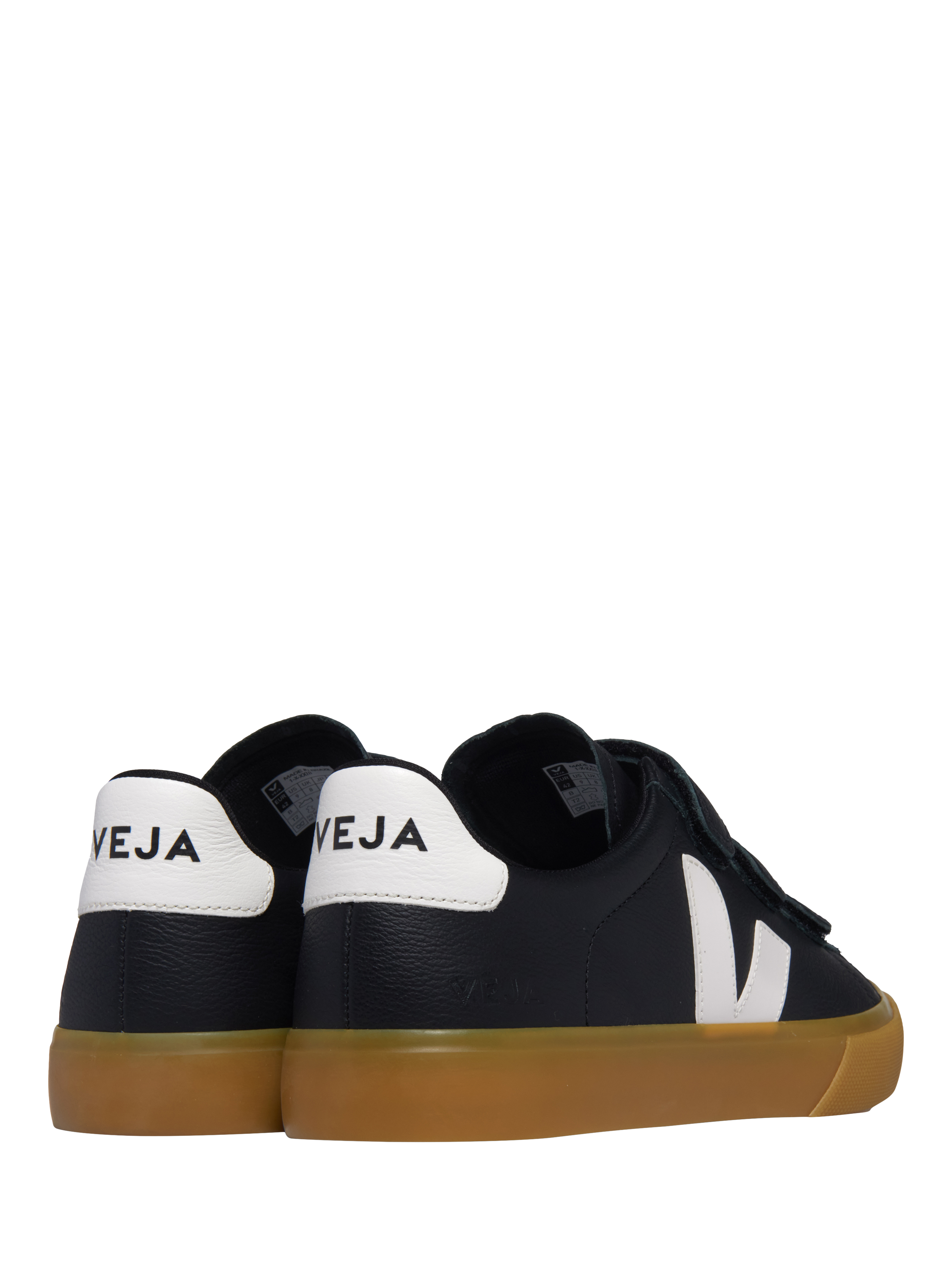 Product image 3 of 3, which shows VEJA Receife Trainers, Black Gum, 8