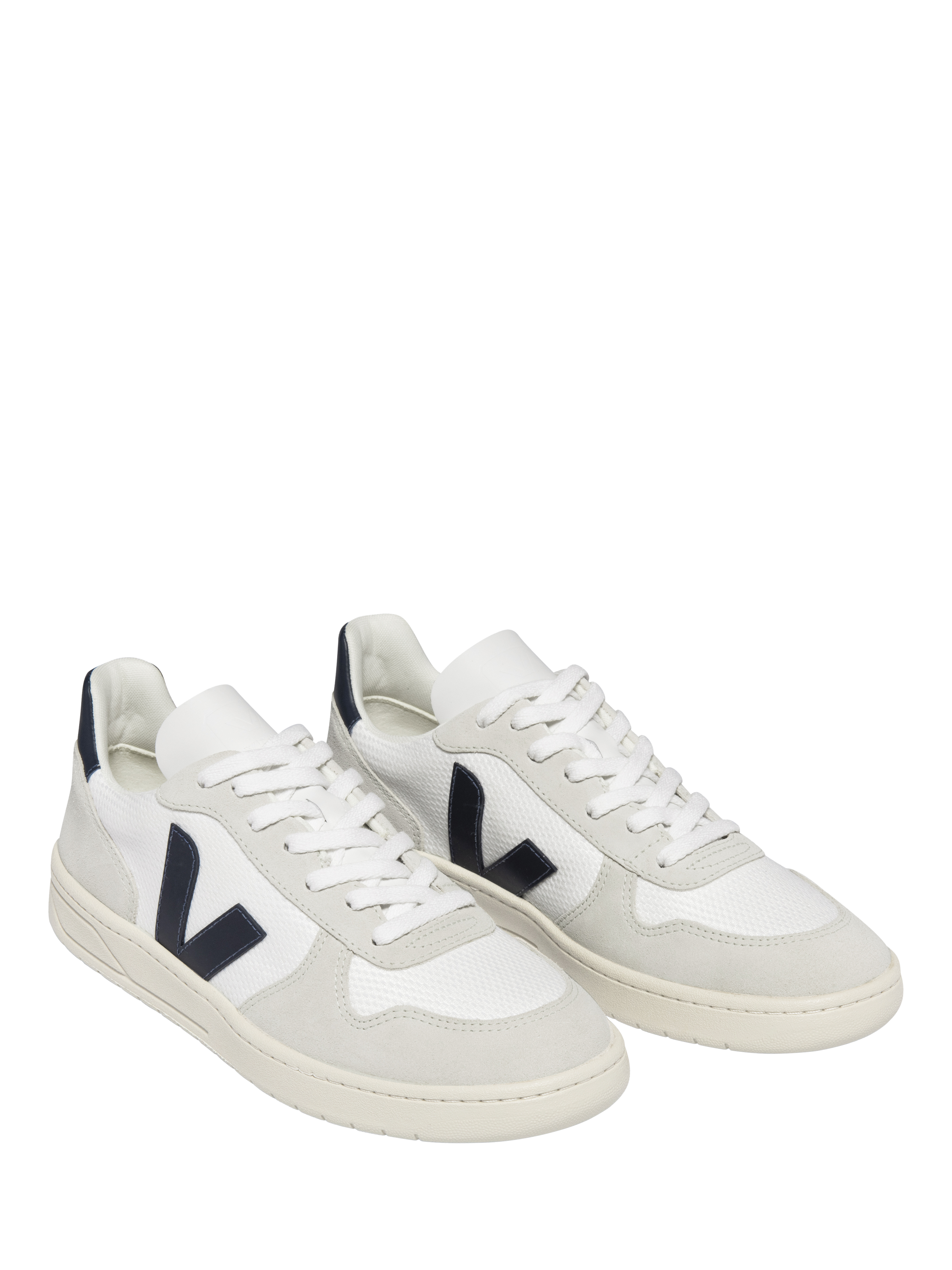 Product image 2 of 3, which shows VEJA V10 Trainers, White Navy, 8