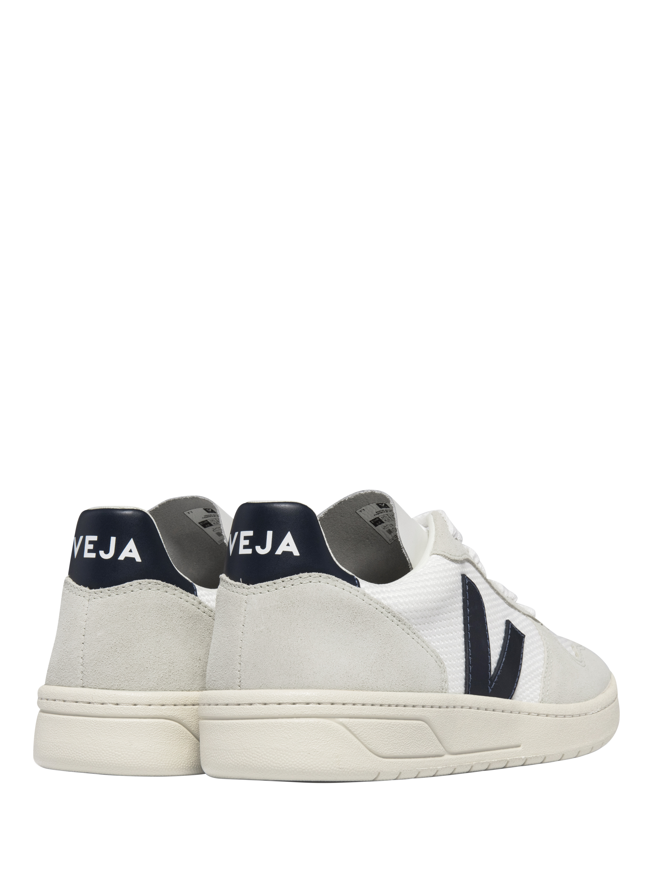 Product image 3 of 3, which shows VEJA V10 Trainers, White Navy, 8