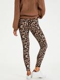 KAFFE Pappi Leopard Print Leggings, Brown/Multi