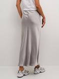 KAFFE Lotte Satin Skirt, Grey