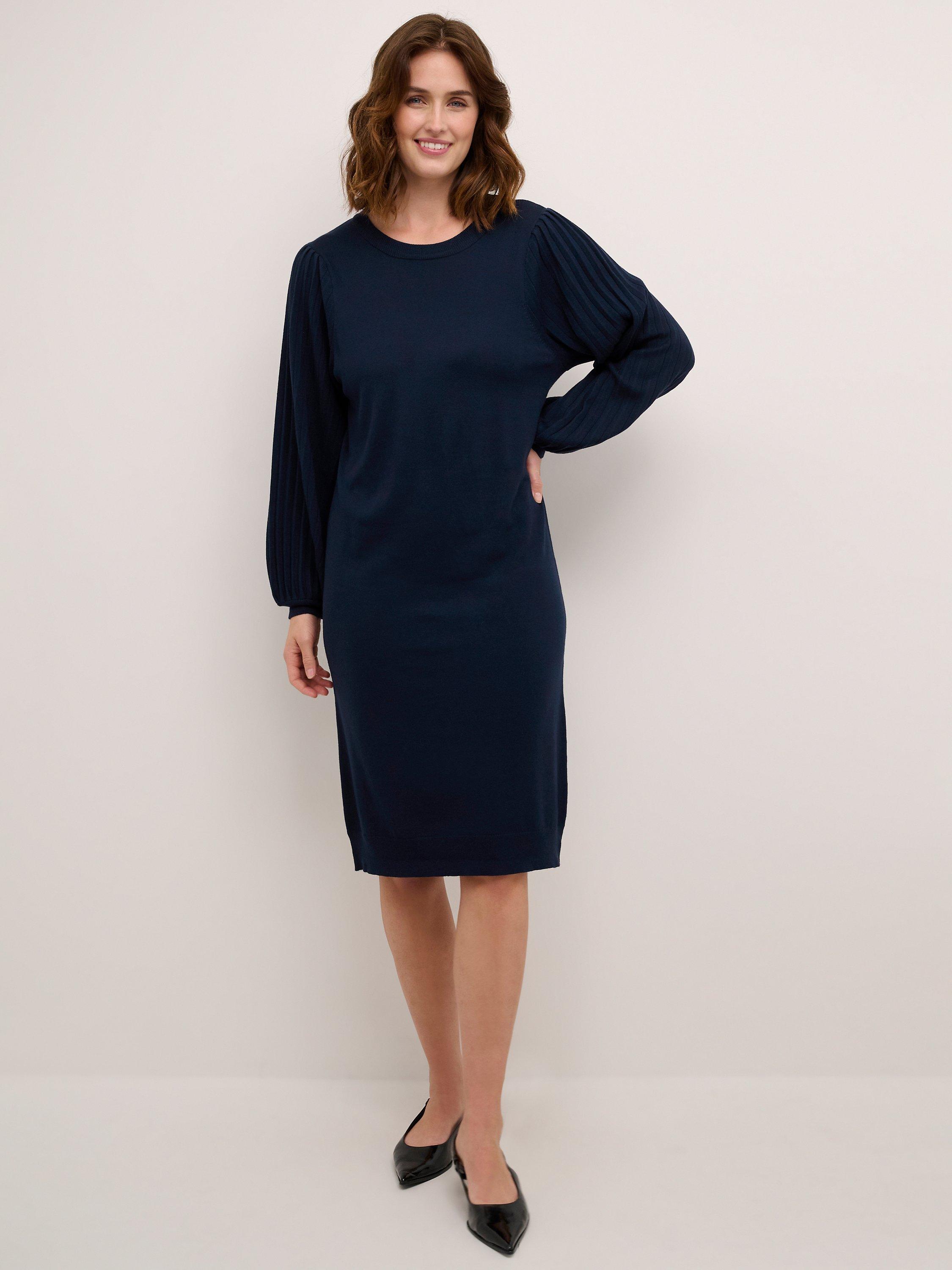 KAFFE Jessica Knit Dress, Midnight Marine