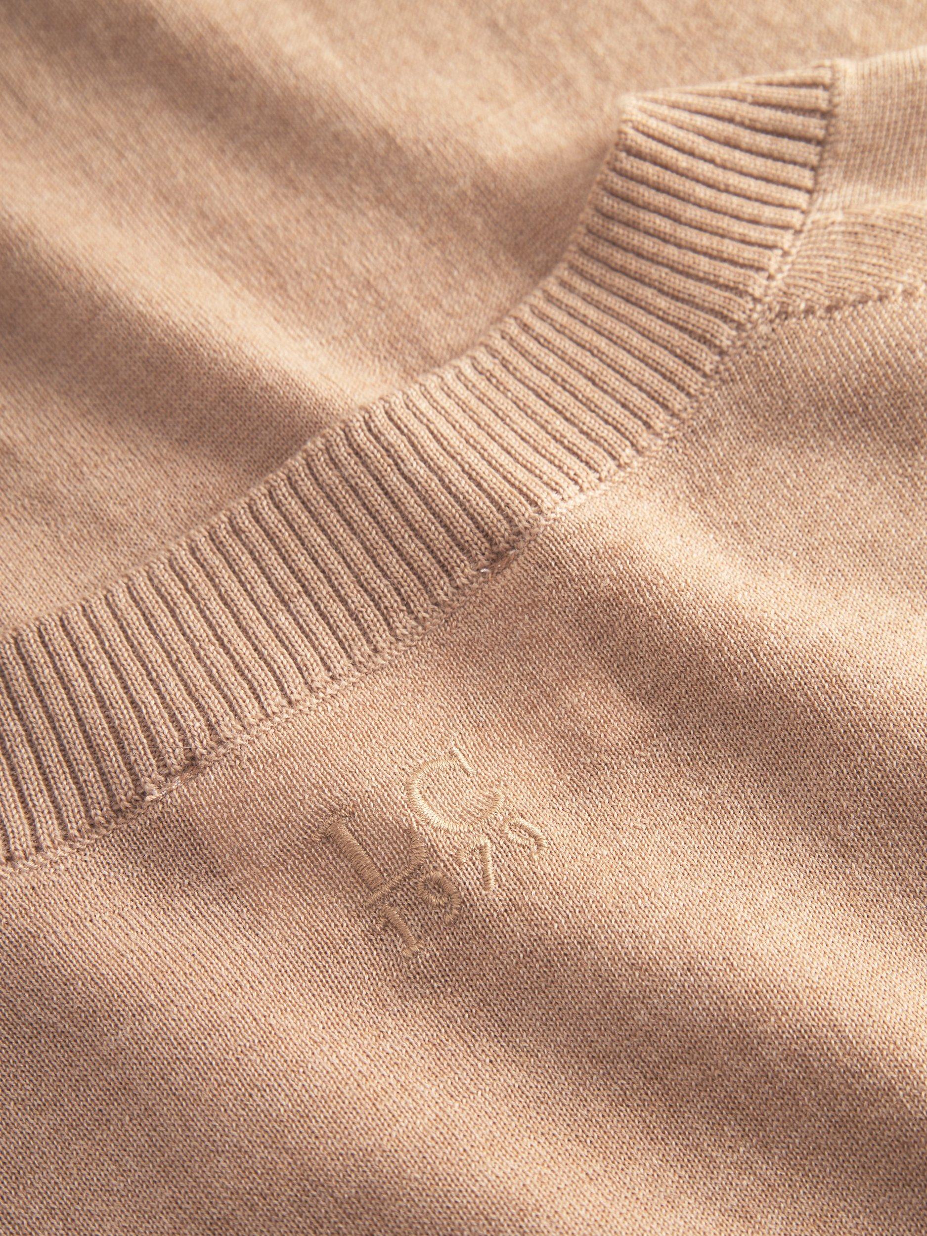Product image 4 of 4, which shows Lovechild 1979 Tessa Merino Wool Knit Top, Tan, XS
