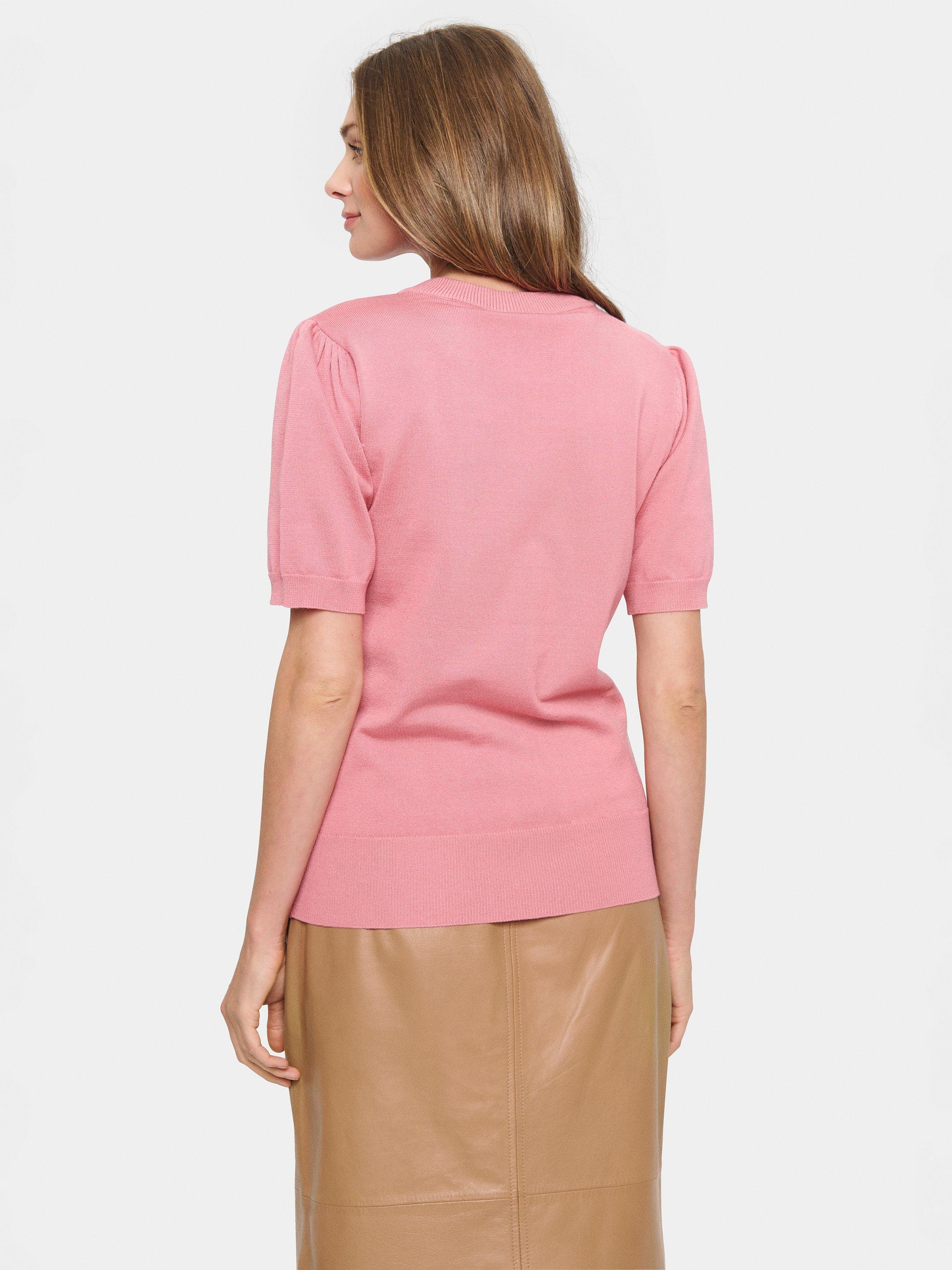 Product image 2 of 5, which shows Saint Tropez Mila Pullover T-Shirt, Pink, M