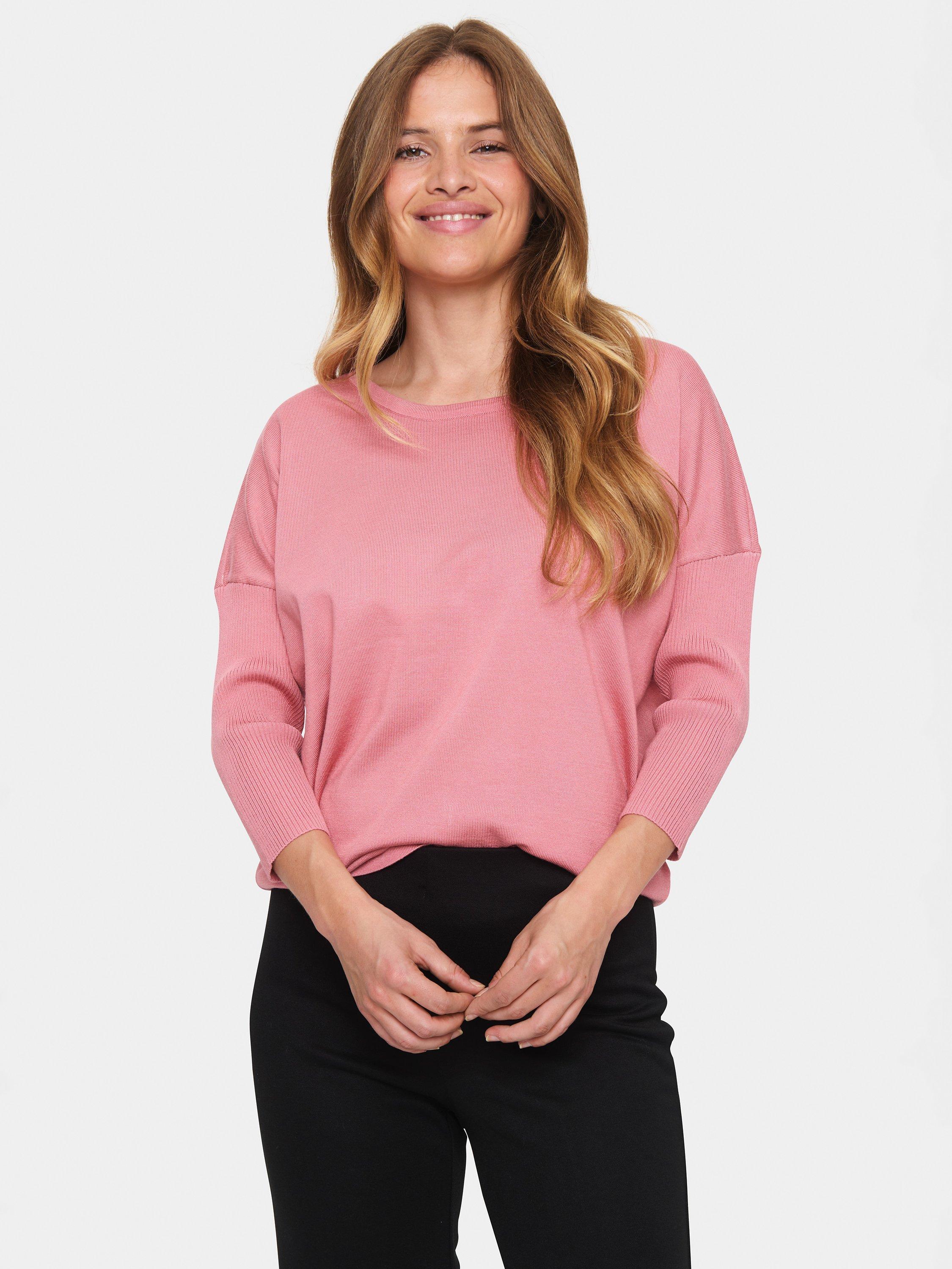 Product image 1 of 6, which shows Saint Tropez Mila 3/4 Sleeve Jumper, Brandied Apricot, M