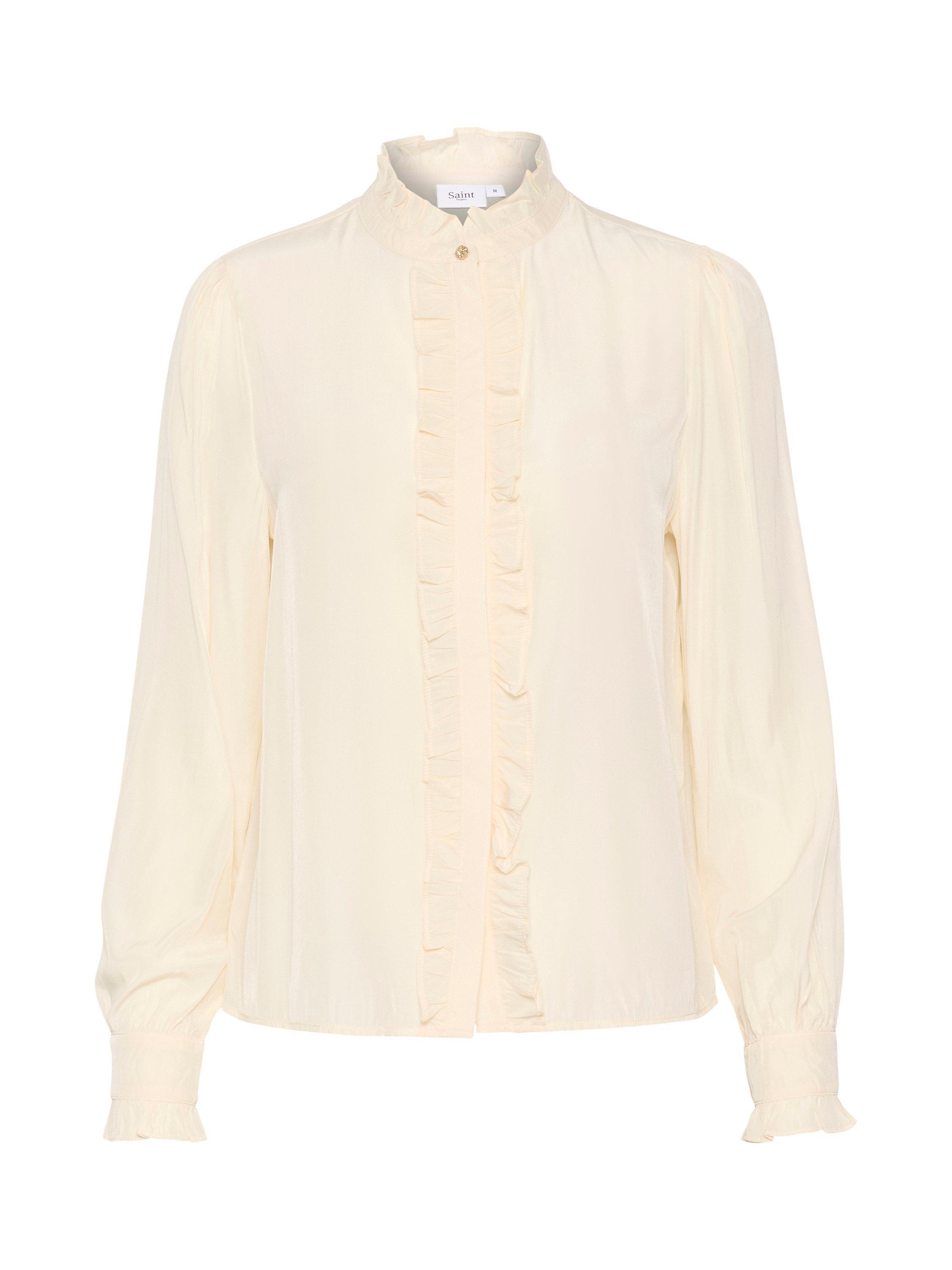 Product image 5 of 6, which shows Saint Tropez Felina Shirt, Pearled Ivory, XS