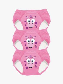 My Carry Potty Kids' Dragon Potty Training Pants, Pack of 3, Pink, Pink