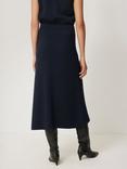 Jigsaw Cotton Blend Knit Skirt, Navy