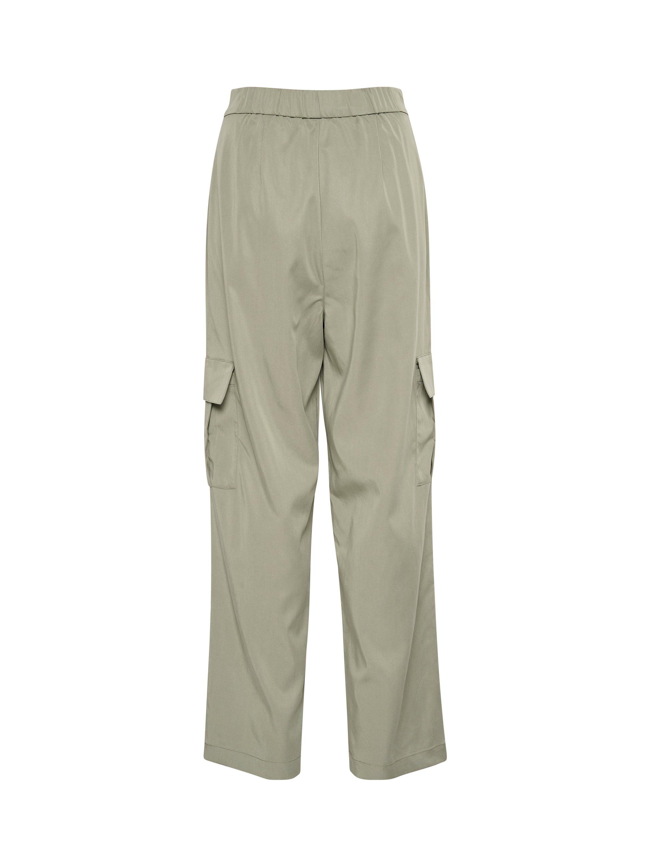 Product image 5 of 5, which shows Soaked In Luxury Kellie Cargo Trousers, Grey, XS
