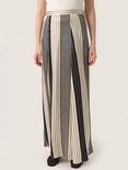 Soaked In Luxury Sendai Stripe Maxi Skirt, Black/Cream