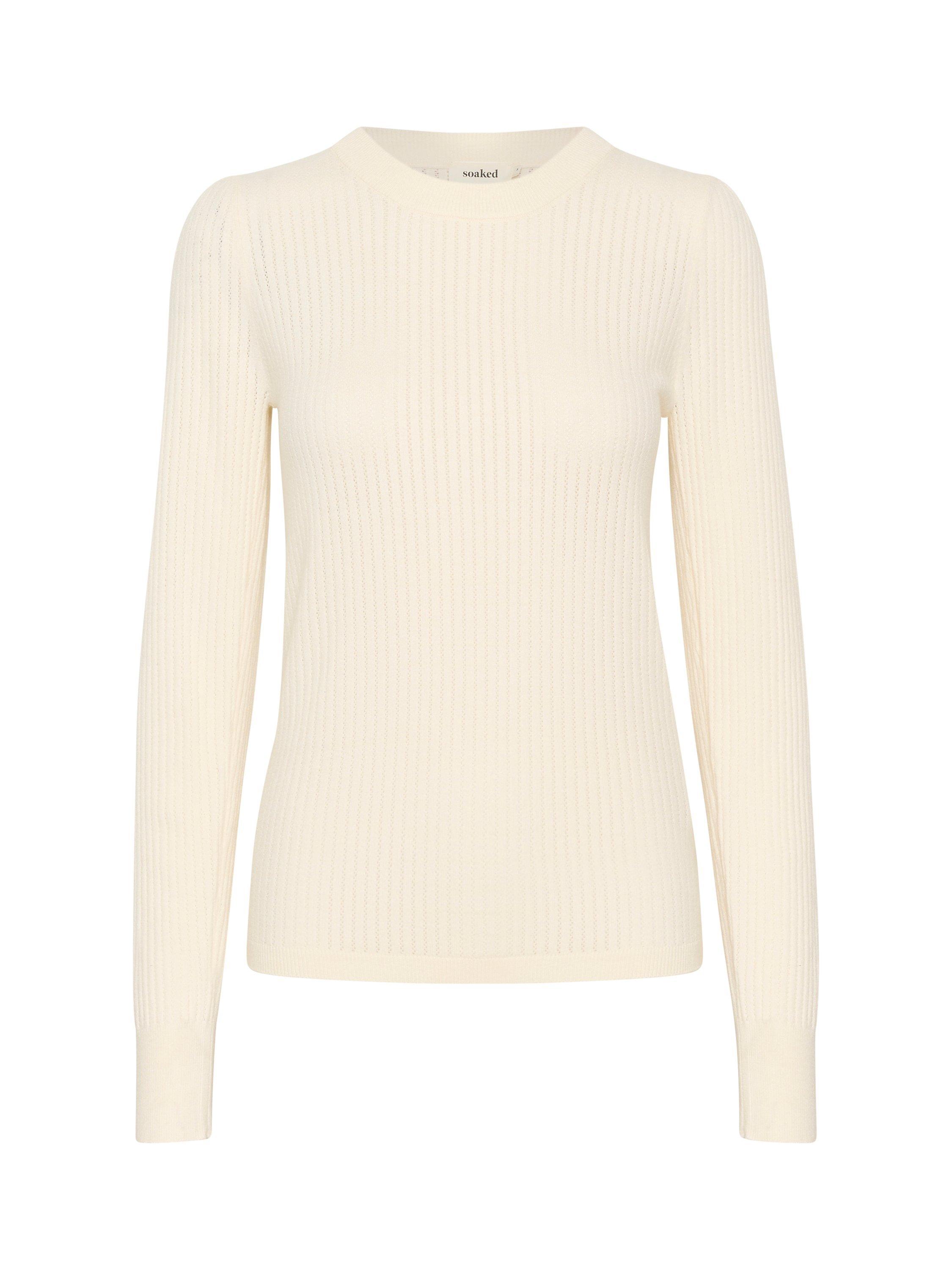 Product image 5 of 6, which shows Soaked In Luxury Spina Ribbed Jumper, Whisper White, XS