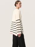 Soaked In Luxury Musling Stripe Jumper, Whisper White/Multi