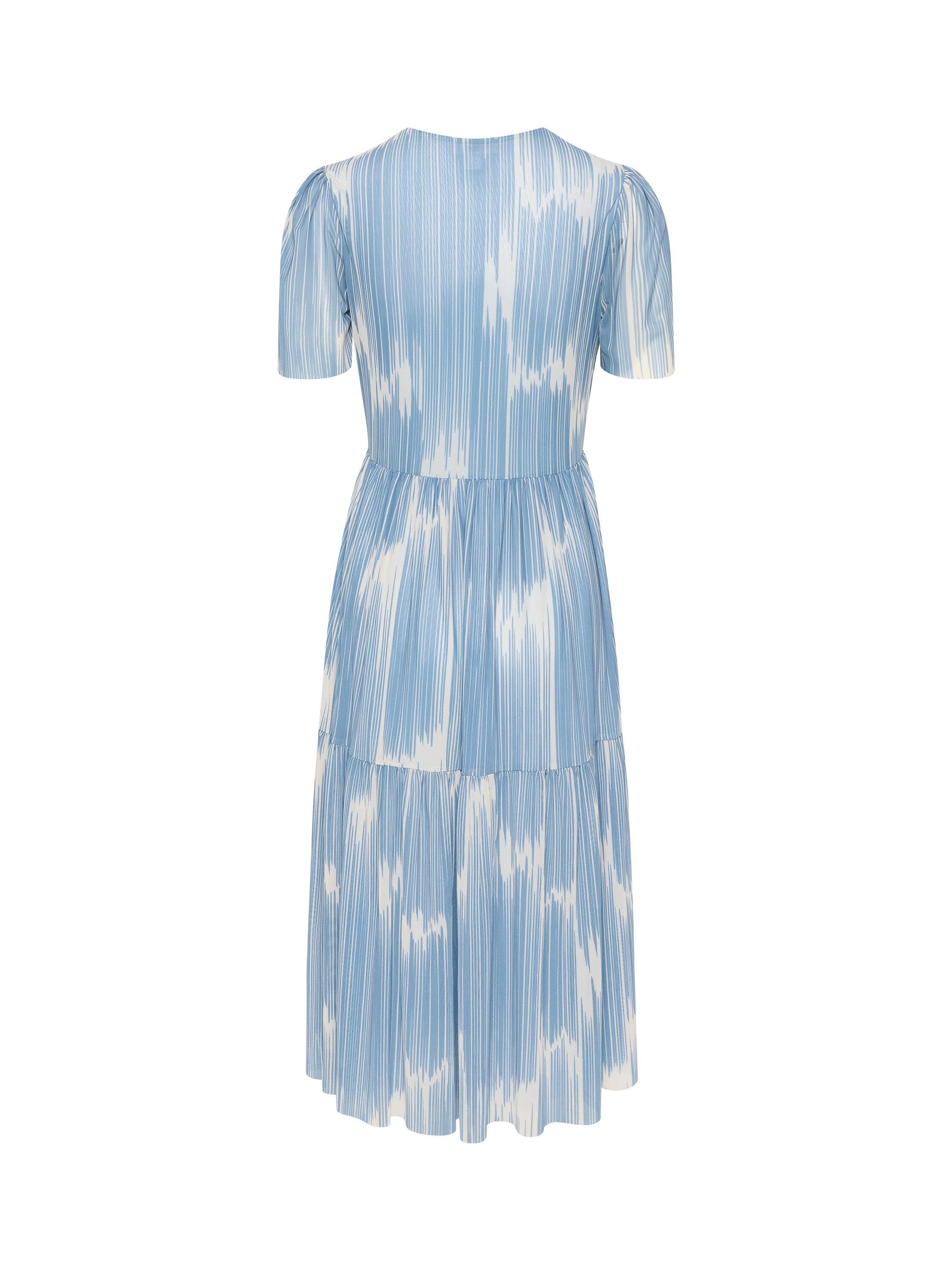 Product image 5 of 5, which shows Soaked In Luxury Aldora Print Dress, Blue/Ivory, M