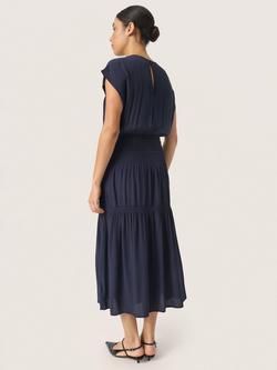 Soaked In Luxury Layna Maxi Dress, Navy - view 2, Navy
