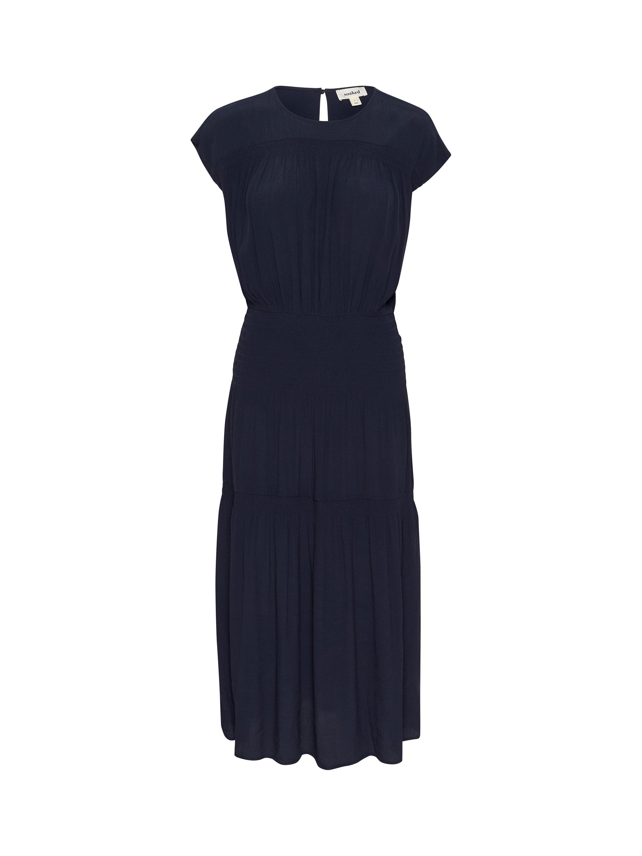 Product image 4 of 5, which shows Soaked In Luxury Layna Maxi Dress, Navy, M