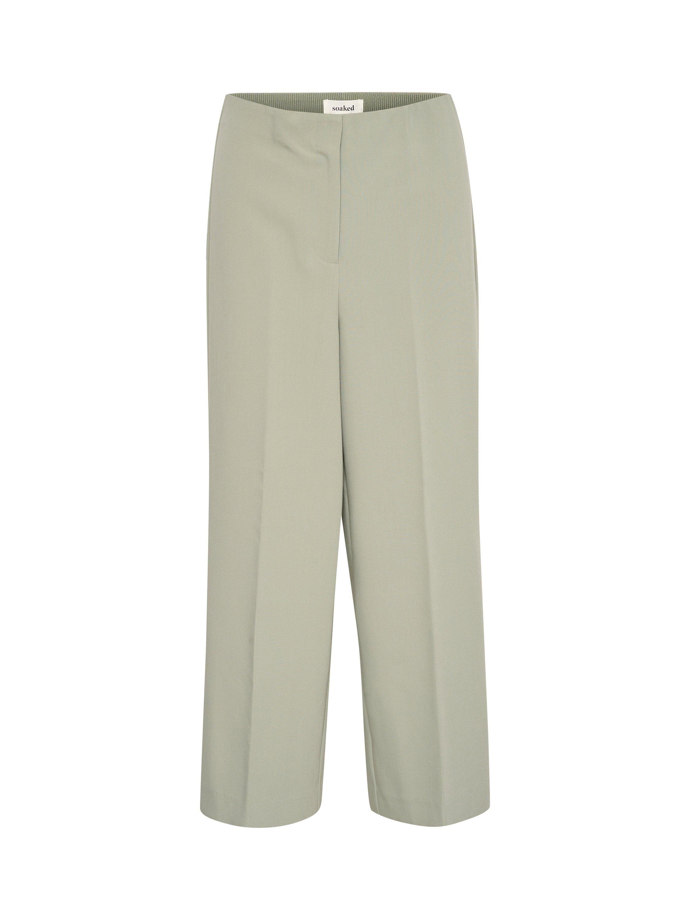 Product image 4 of 6, which shows Soaked In Luxury Corinne High Waist Trousers, Grey, XS