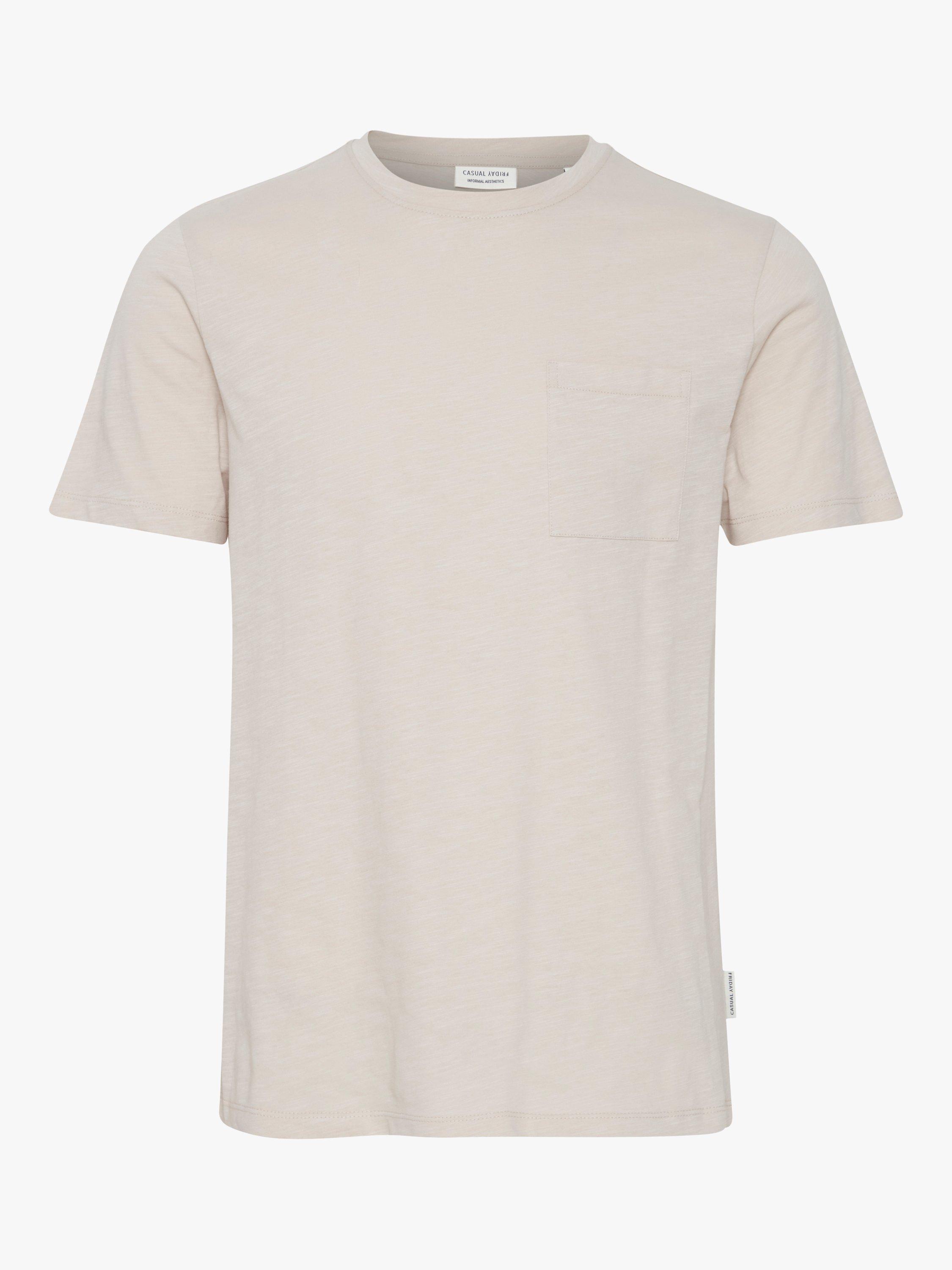Product image 1 of 3, which shows Casual Friday Thor Organic Cotton T-Shirt, Pumice Stone, XXL