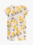 Lindex Baby Organic Cotton Printed Romper, Light Beige