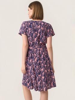 Soaked In Luxury Print Belted Dress, Pink/Multi - view 2, Pink/Multi