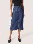 Soaked In Luxury Friday Denim Skirt, Dark Blue