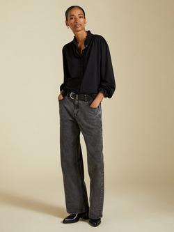 Baukjen Sima Frill Detail Blouse - view 2, Caviar Black