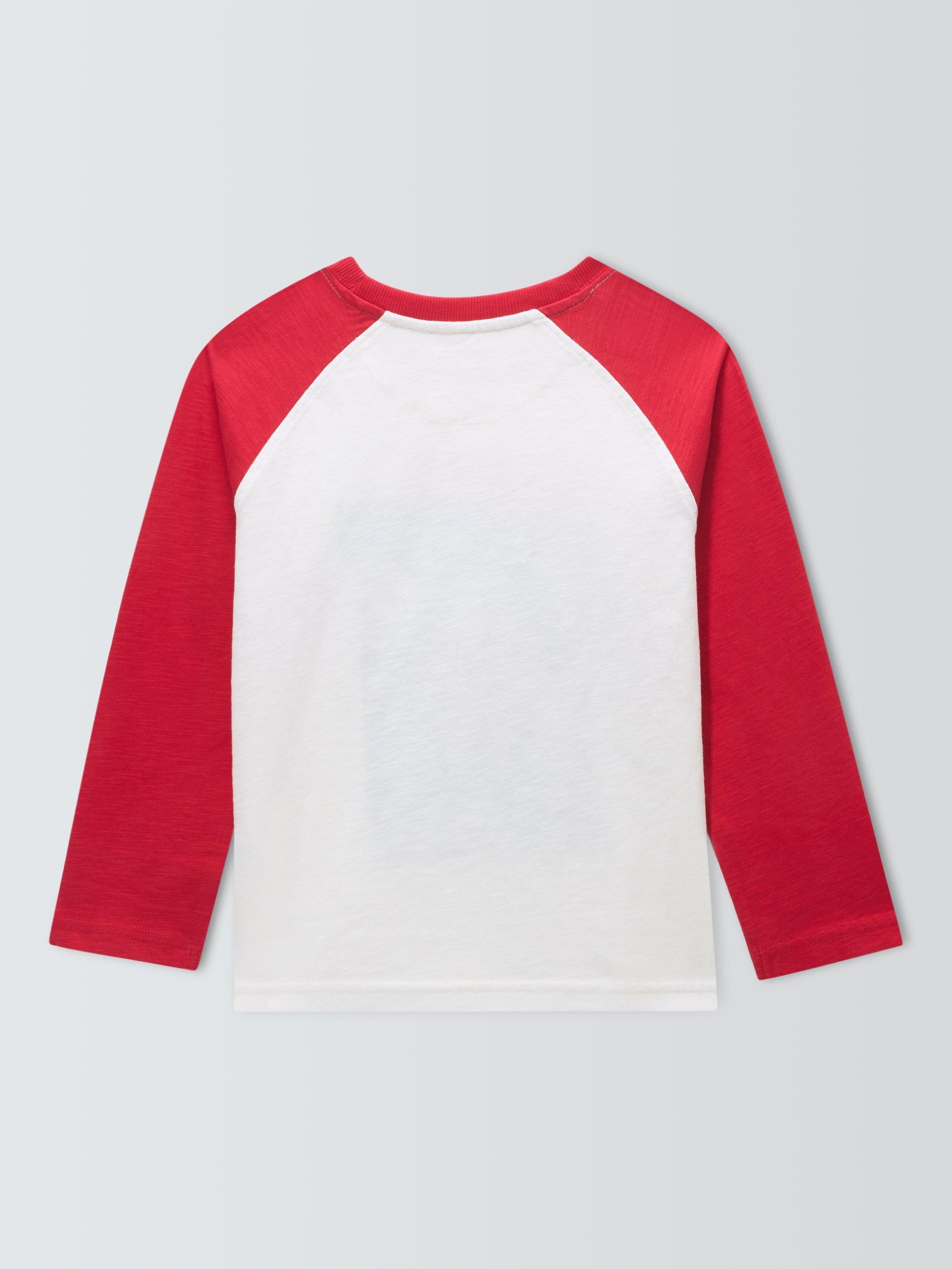 Product image 7 of 7, which shows John Lewis Kids' Christmas Santa Space Top, Red, 2 years