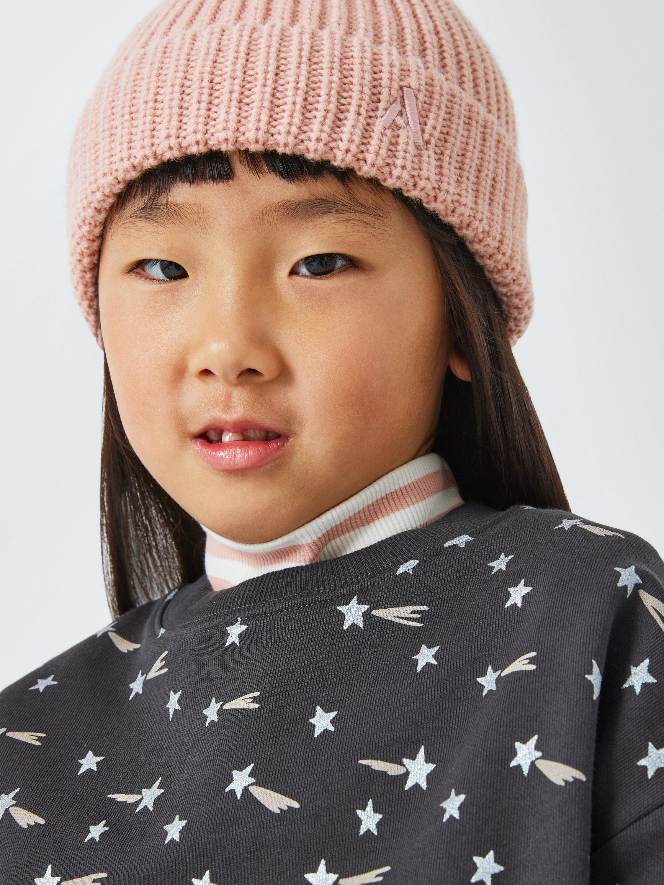 Product image 4 of 7, which shows John Lewis ANYDAY Kids' Shooting Star Sweatshirt, Charcoal, 3 years