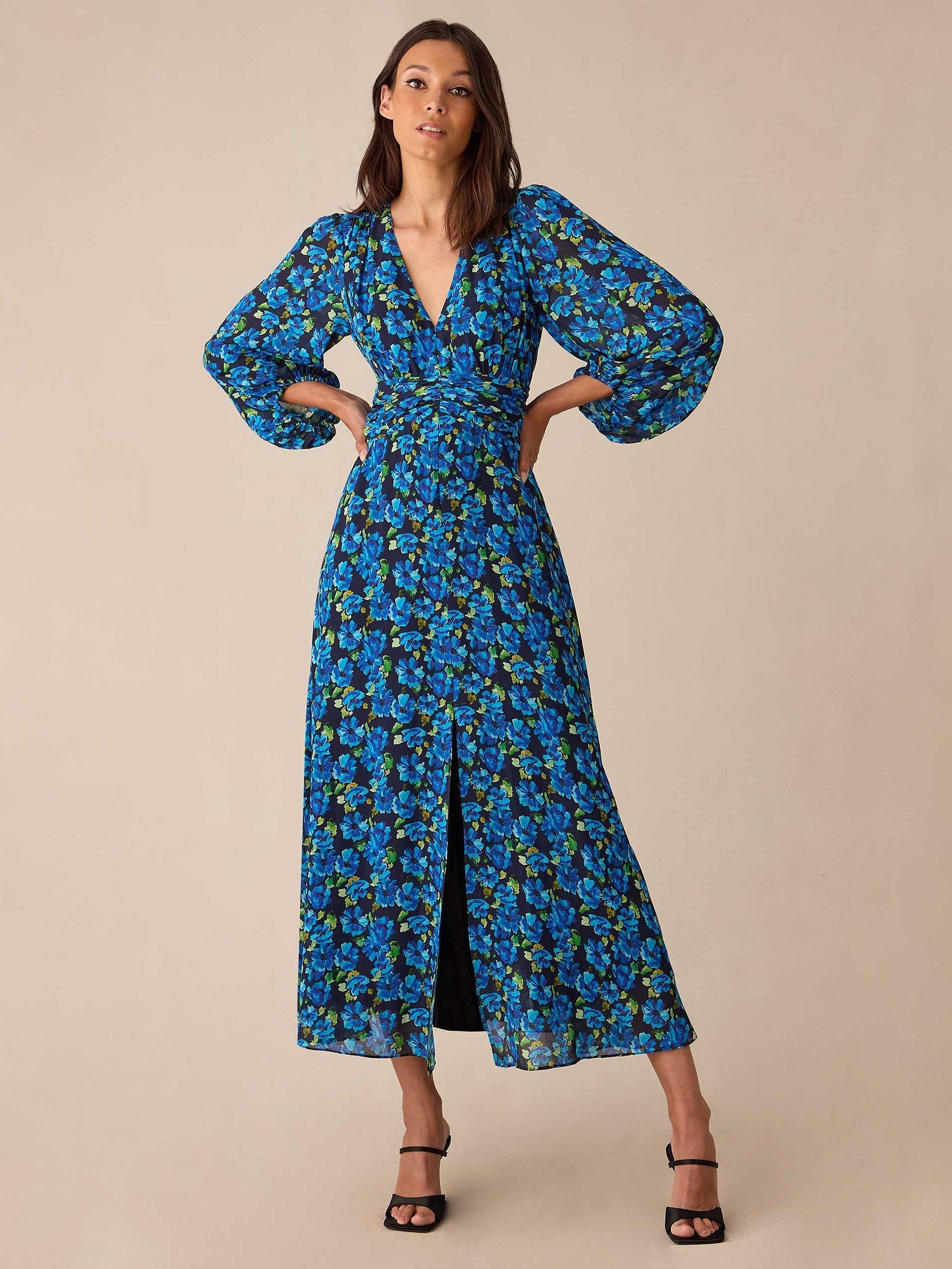 DVF Zoe Casual Ruched Tie hotsell Floral Dress