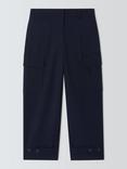 Weekend MaxMara Boris Wool Blend Trousers, Navy