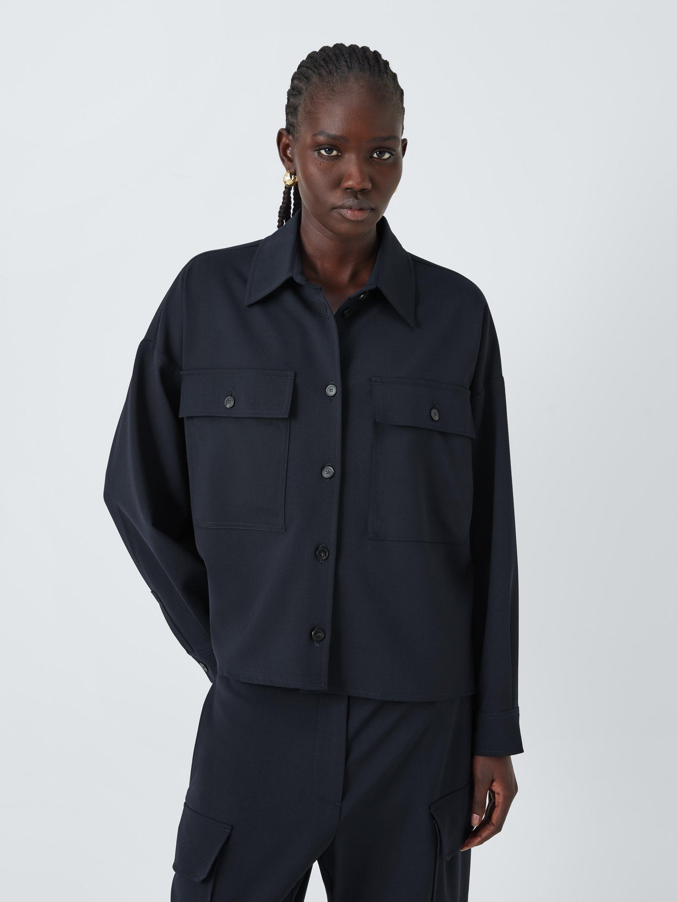 Weekend MaxMara Crochet Wool Blend Jacket, Navy