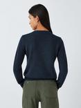 Weekend MaxMara Ombrosa Duck Alpaca Wool Blend Jumper, Navy