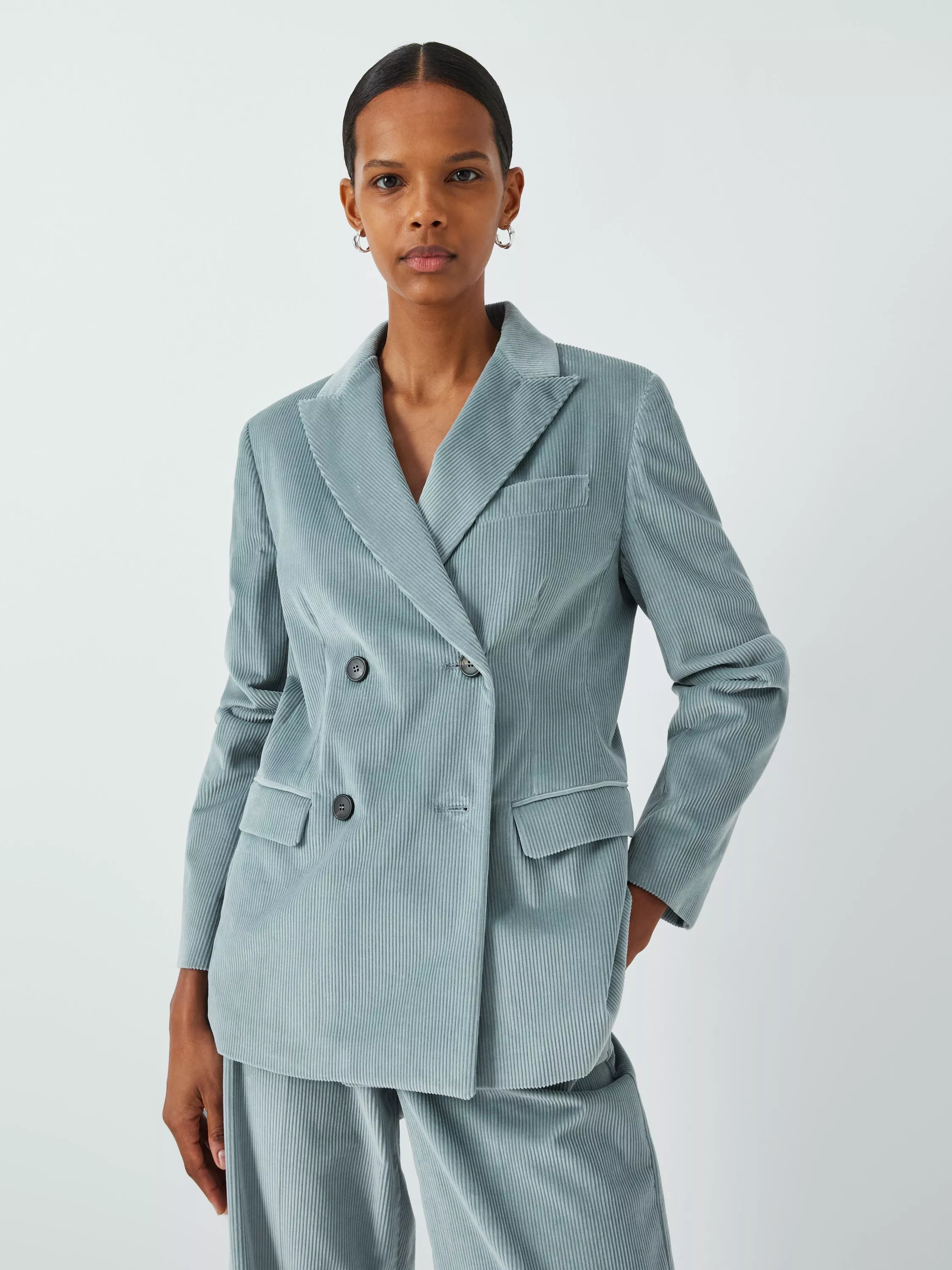 Weekend MaxMara Katanga Corduroy Blazer, Sky Blue