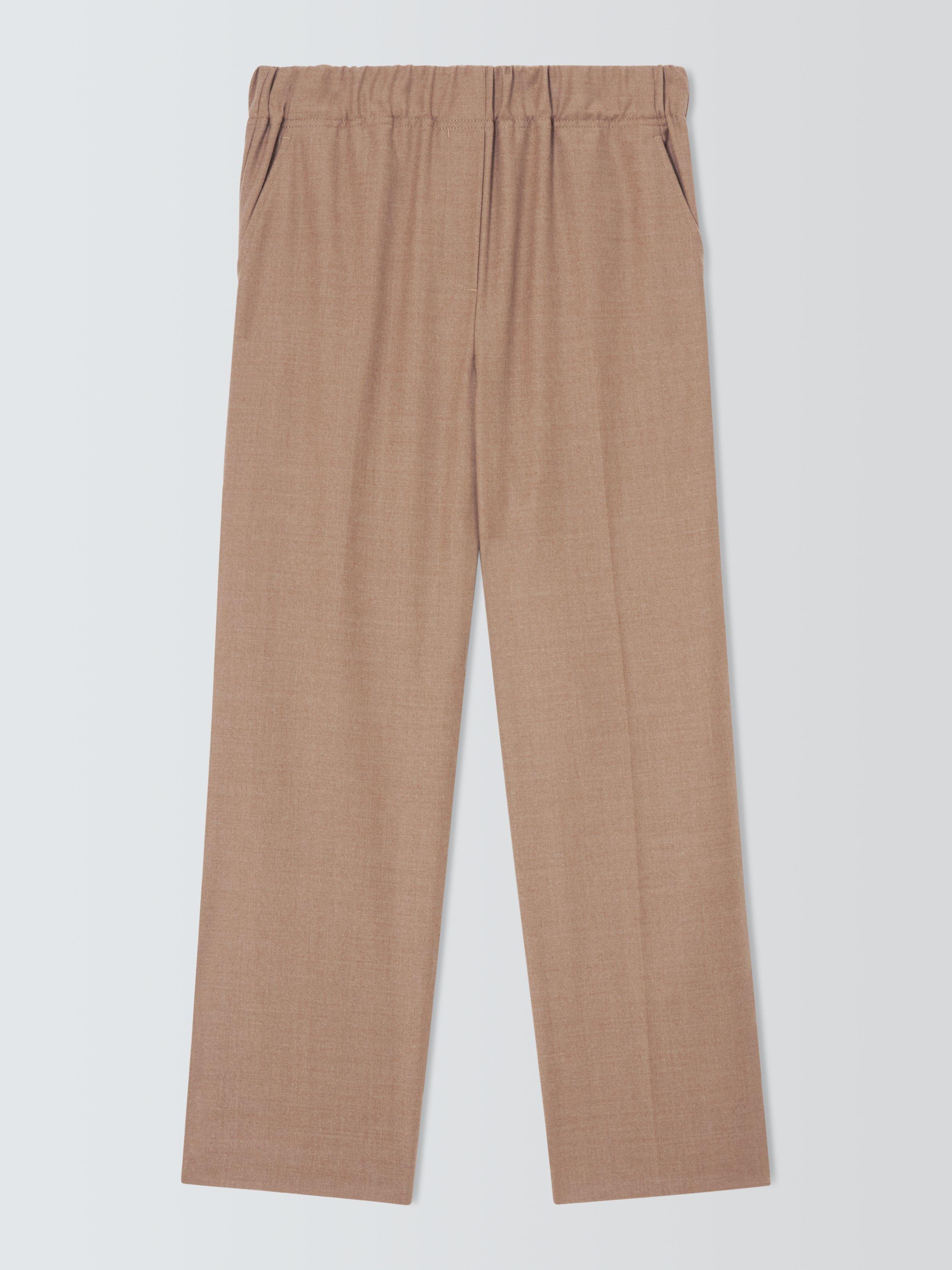 Product image 1 of 1, which shows Weekend MaxMara Hateley Wool Blend Trousers, Camel, 6