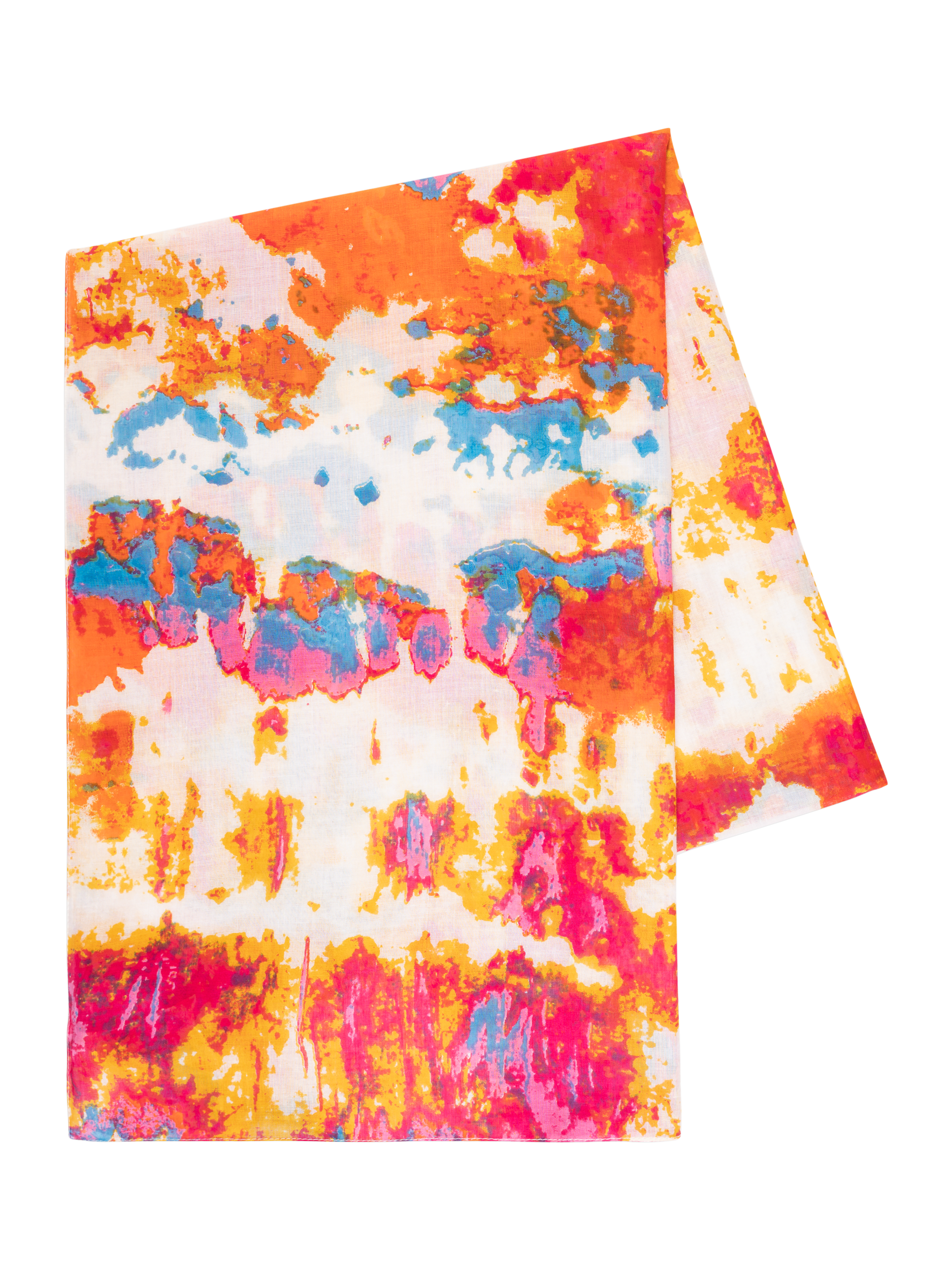 Product image 3 of 3, which shows chesca Watercolour Tie Dye Scarf, Multi