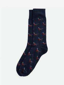 Barbour Mavin Socks, Navy/Pheasant, Navy/Pheasant