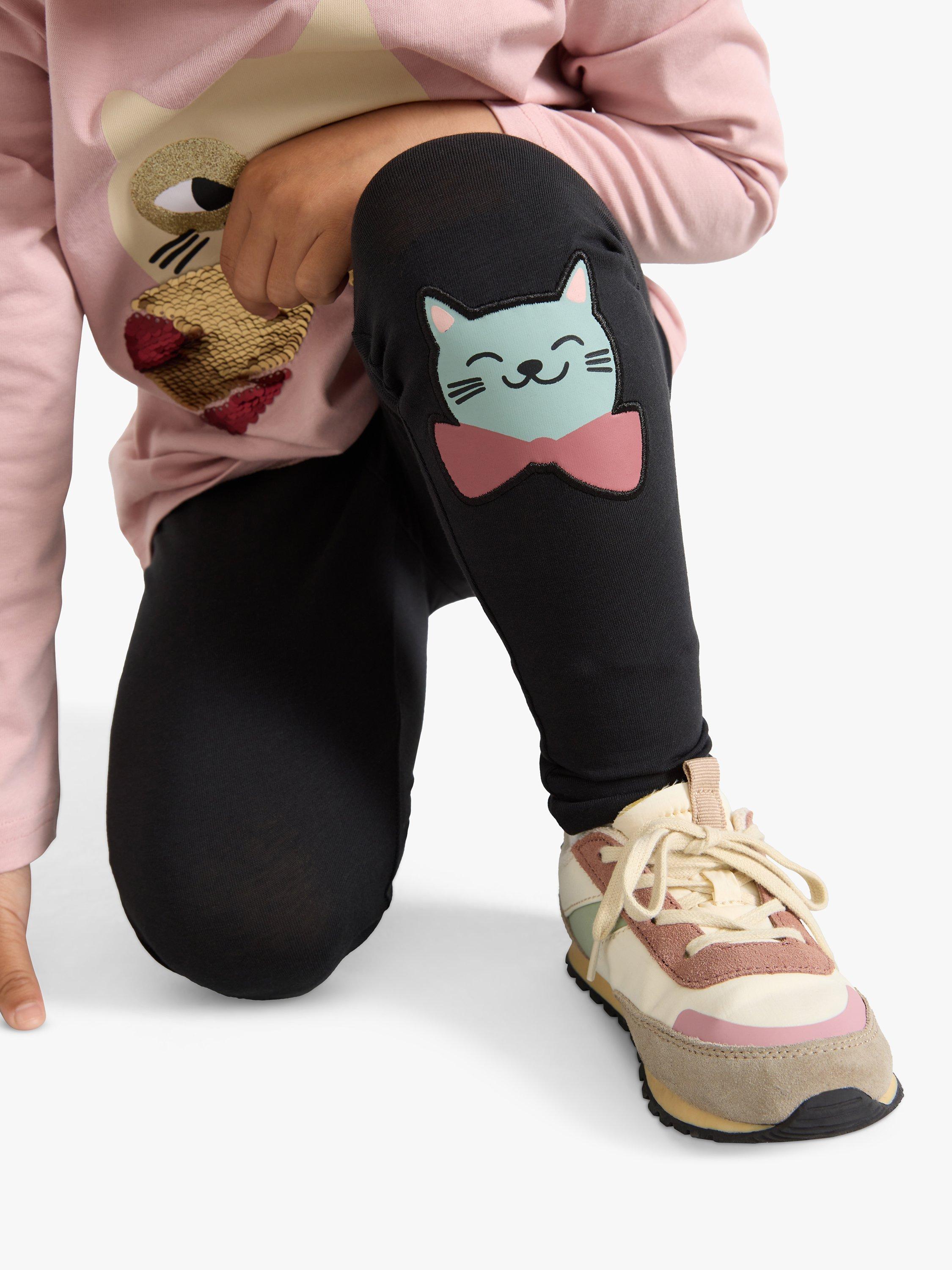 Product image 4 of 6, which shows Lindex Kids 'Soft Cotton Leggings, Off Black, 18-24 months