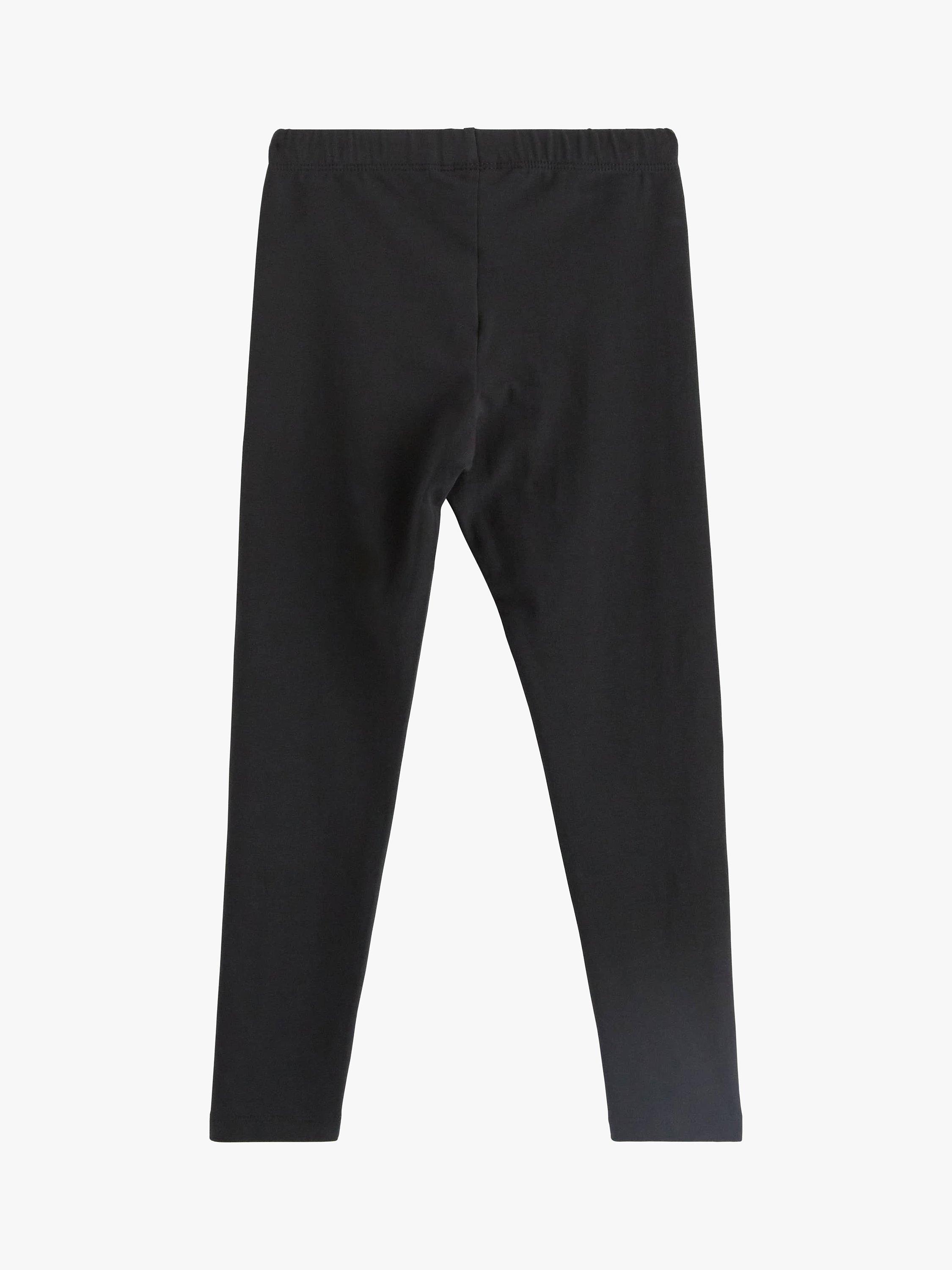 Product image 6 of 6, which shows Lindex Kids 'Soft Cotton Leggings, Off Black, 18-24 months