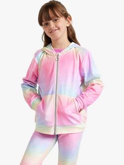 Lindex Kids' Velour Hooded Jacket, Multi, Multi