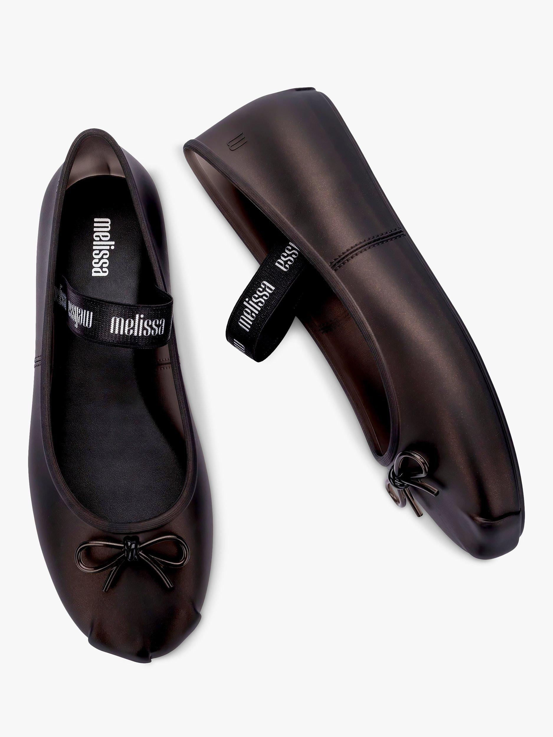 Melissa Sophie Ballerina Pumps, Pearly Black, 3